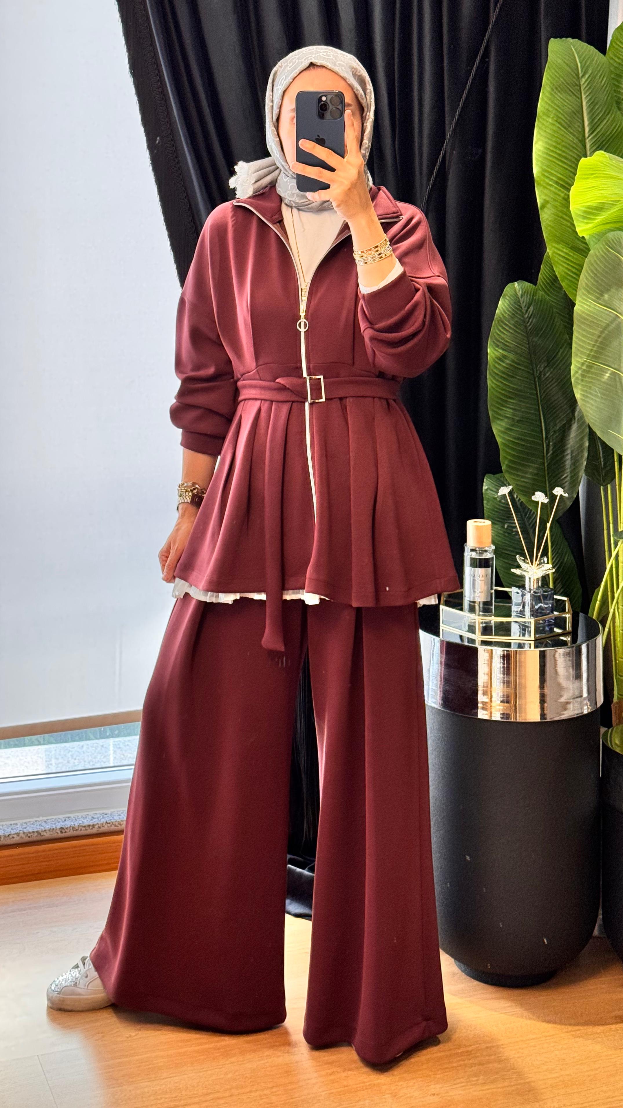 Minimal Cool Takım - Bordo