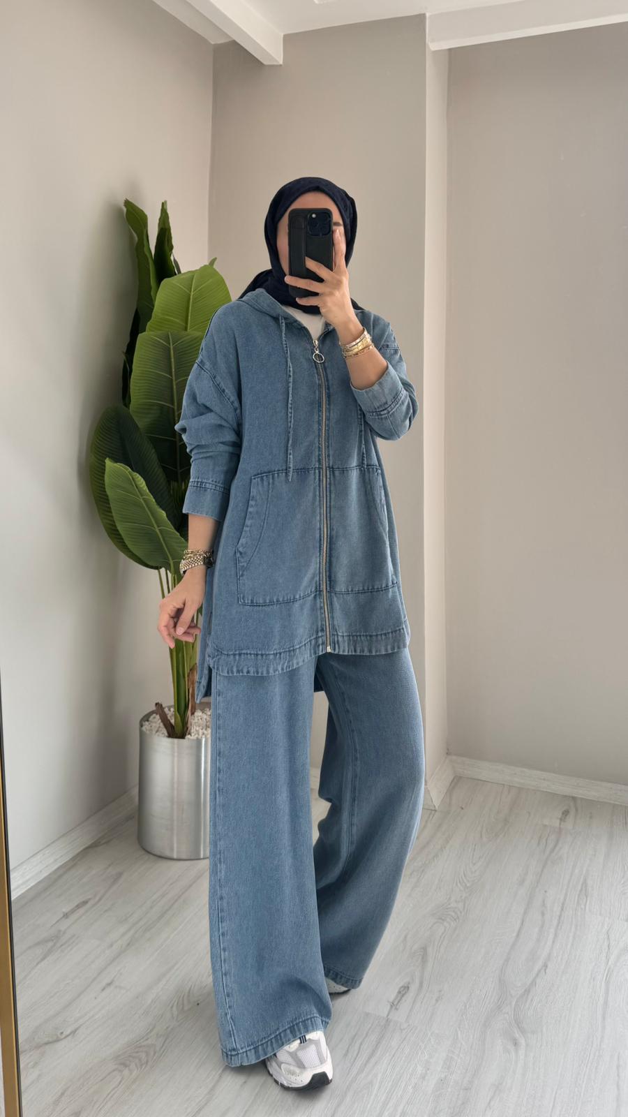 Tensel Kot Kanguru Takım - Mavi