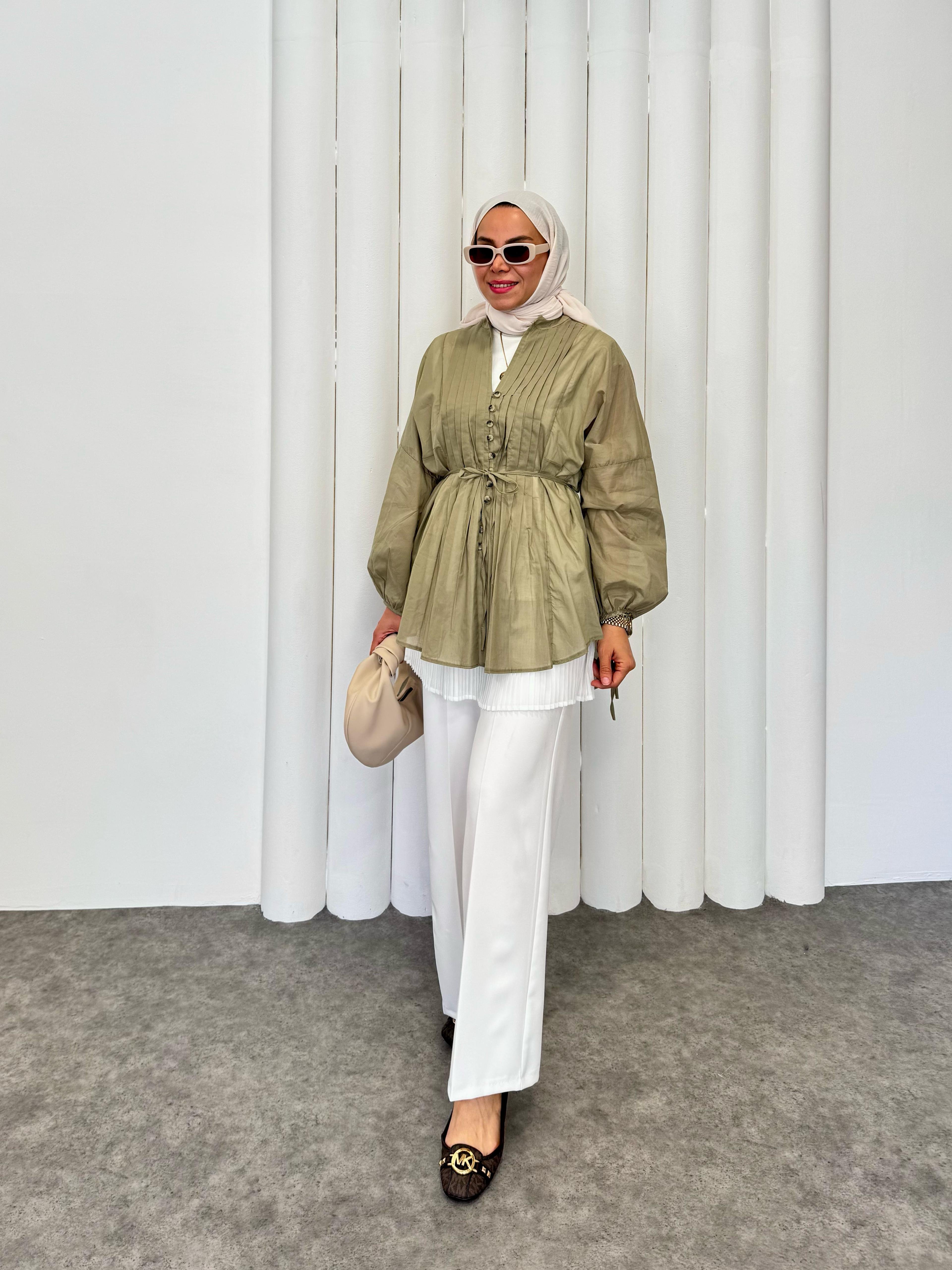 Perla Gömlek - Yeşil