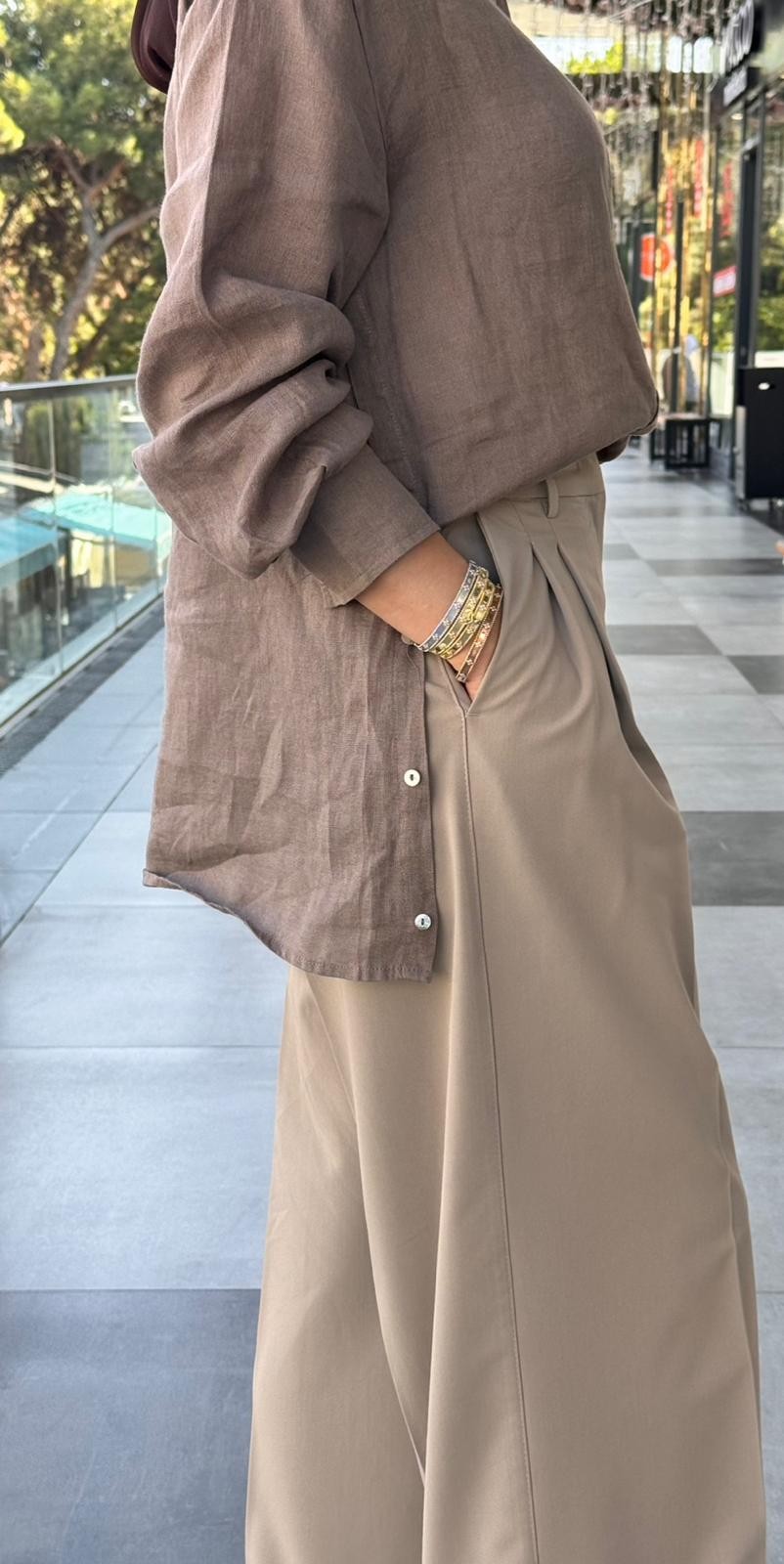 Premium kalite pantolon  - Vizon