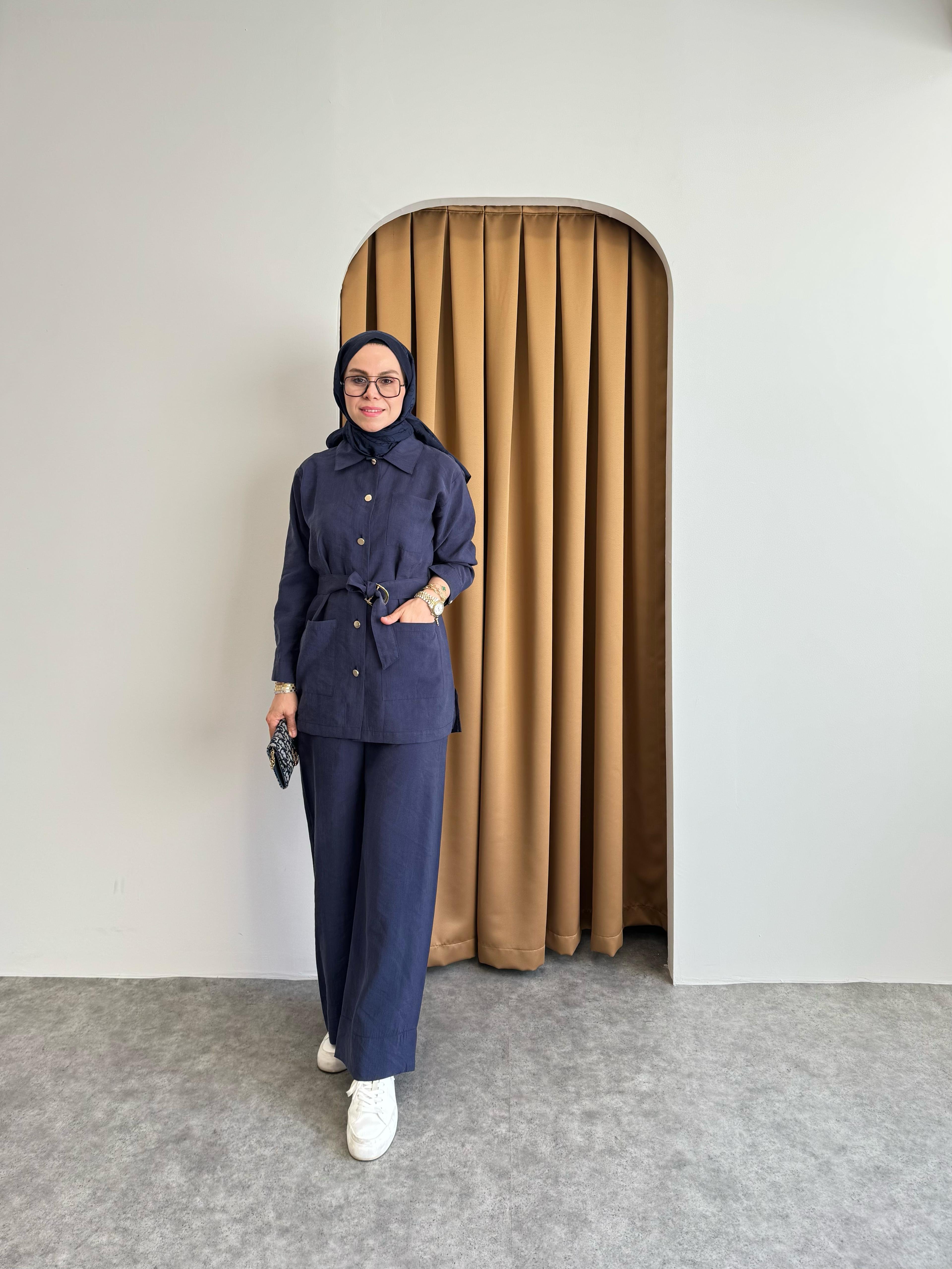 Serra Lyocell Takım - Lacivert