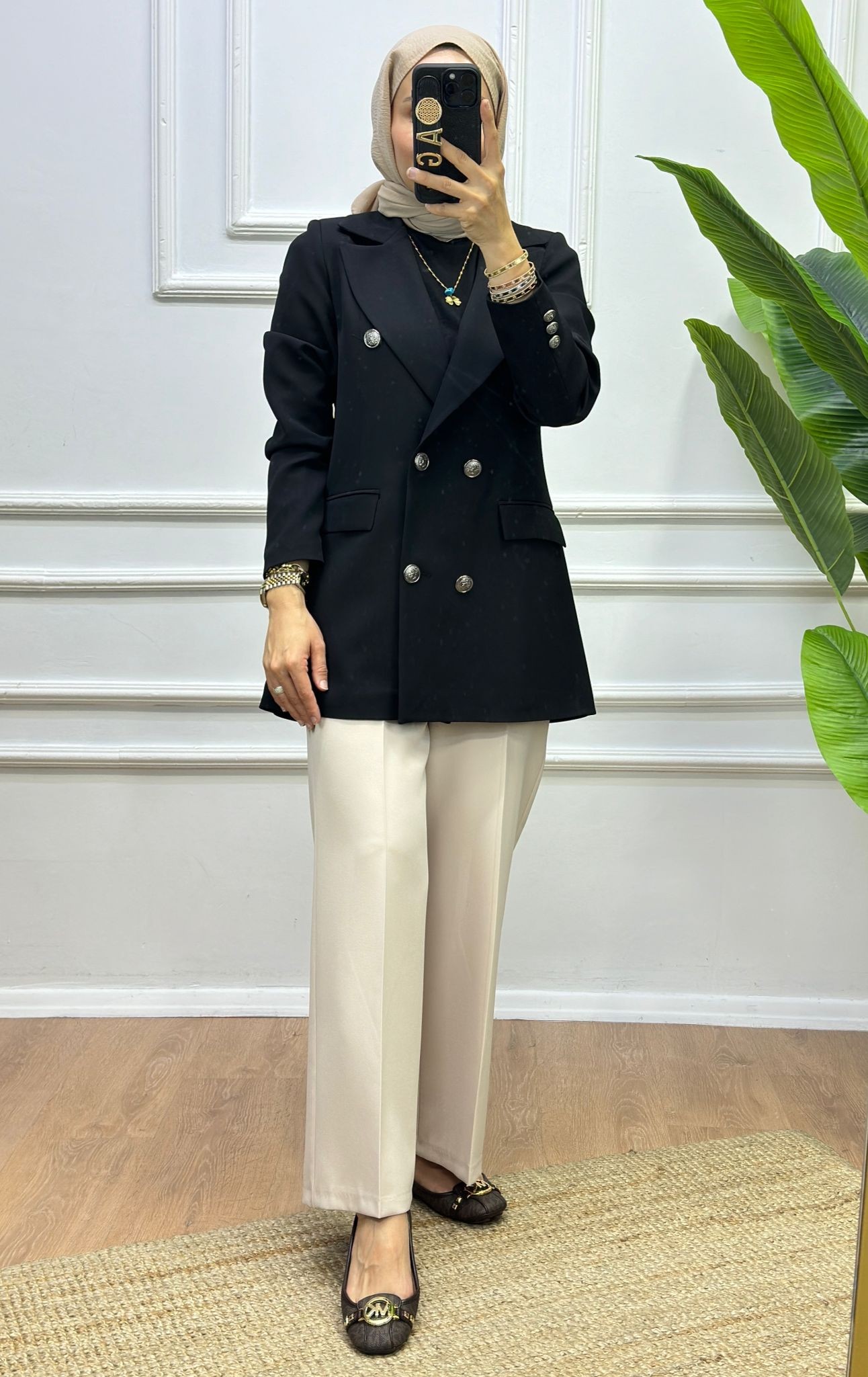 Blazer Lacivert Ceket - Siyah