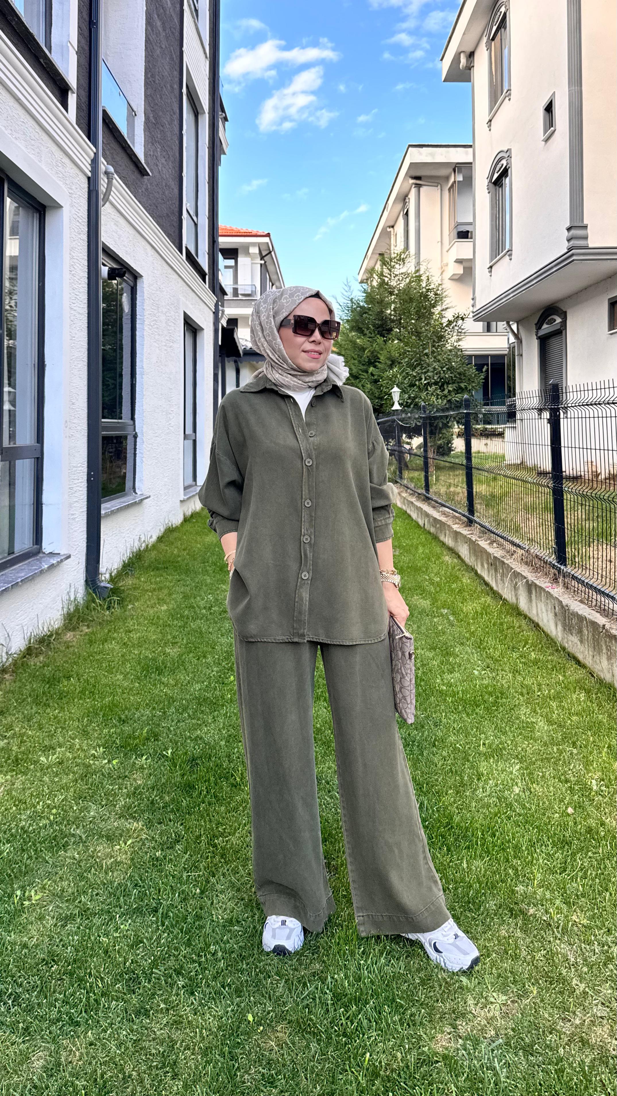 Casual Chick Takım - Haki