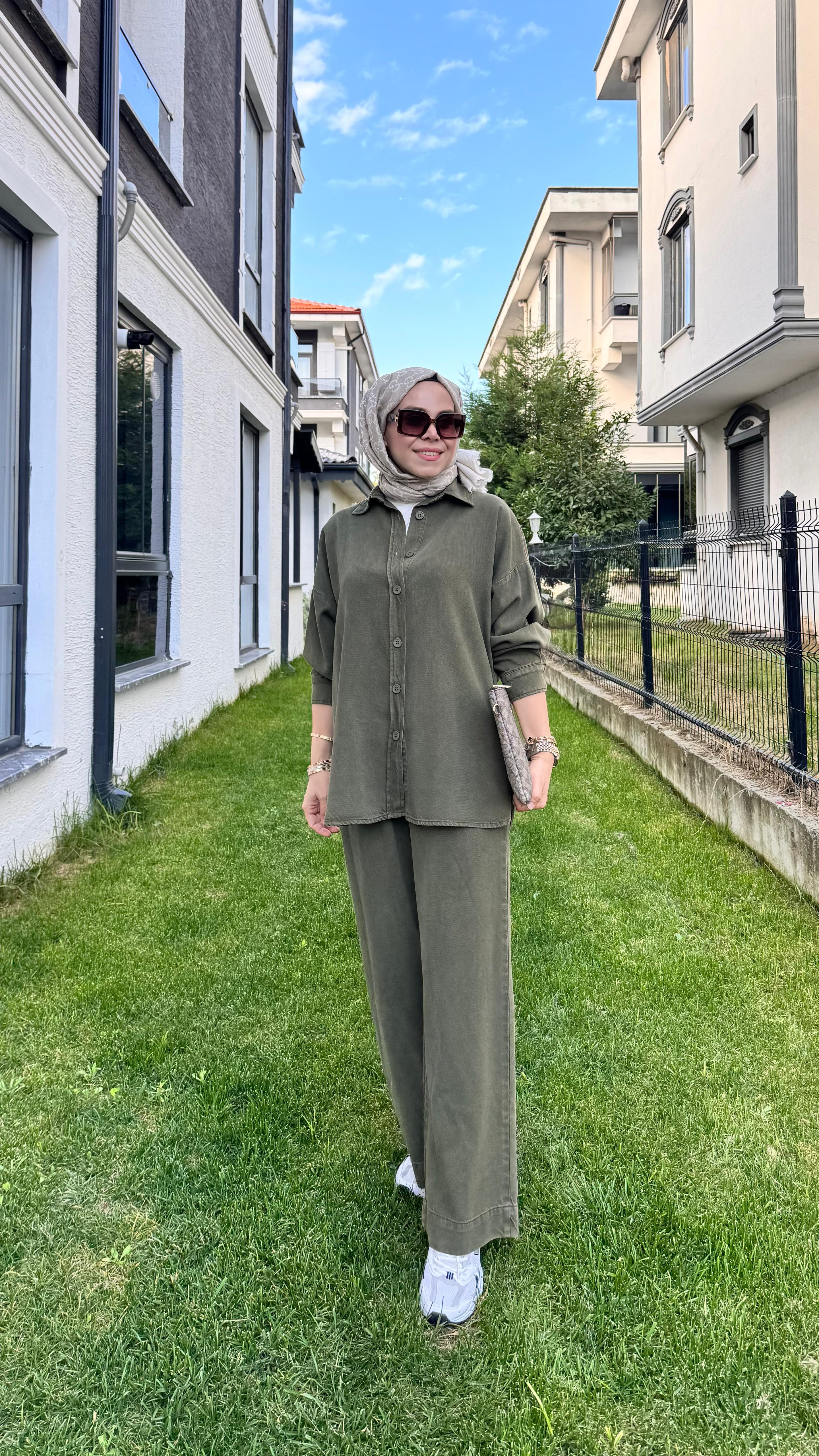 Casual Chick Takım - Haki