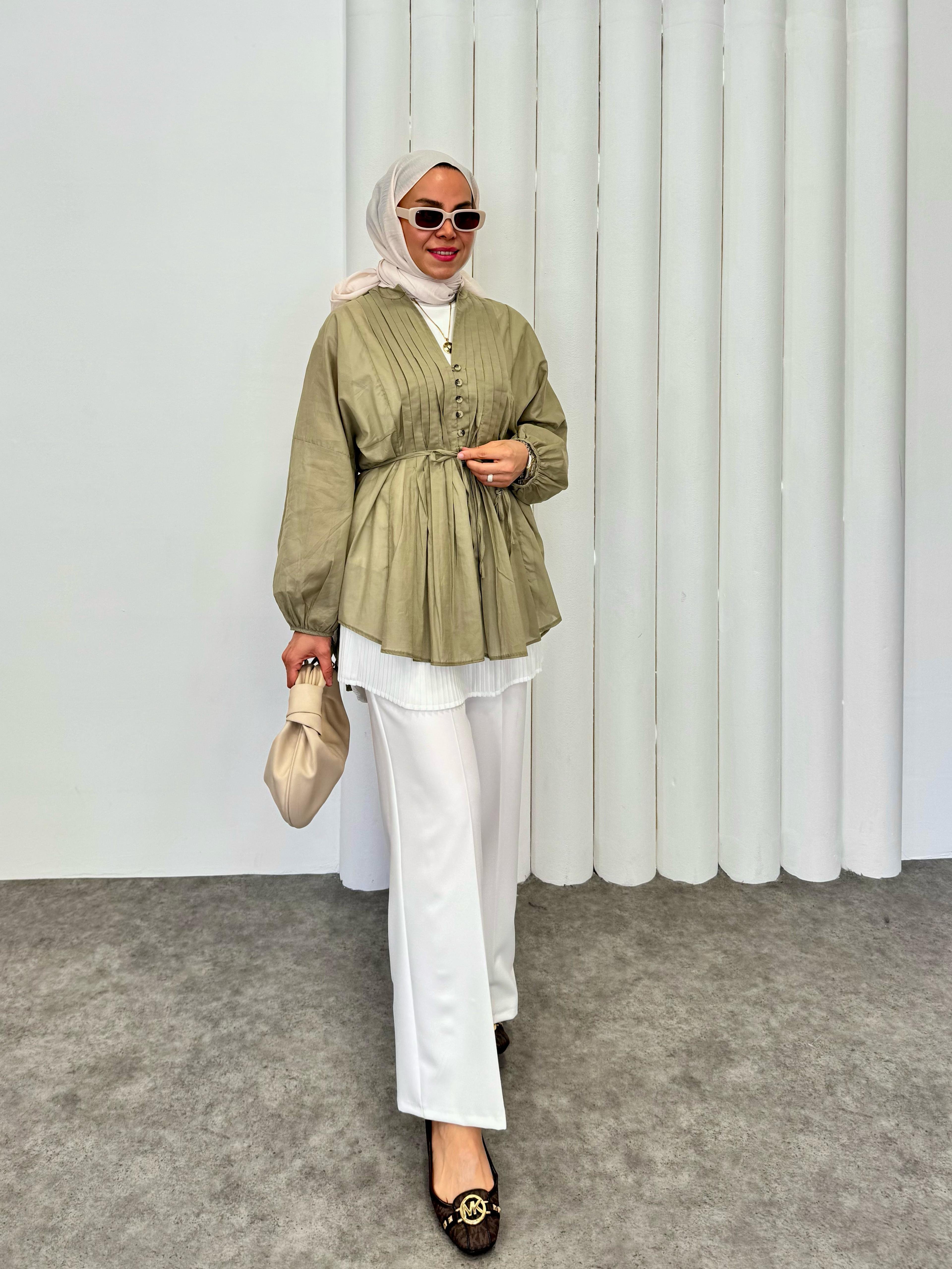Perla Gömlek - Yeşil