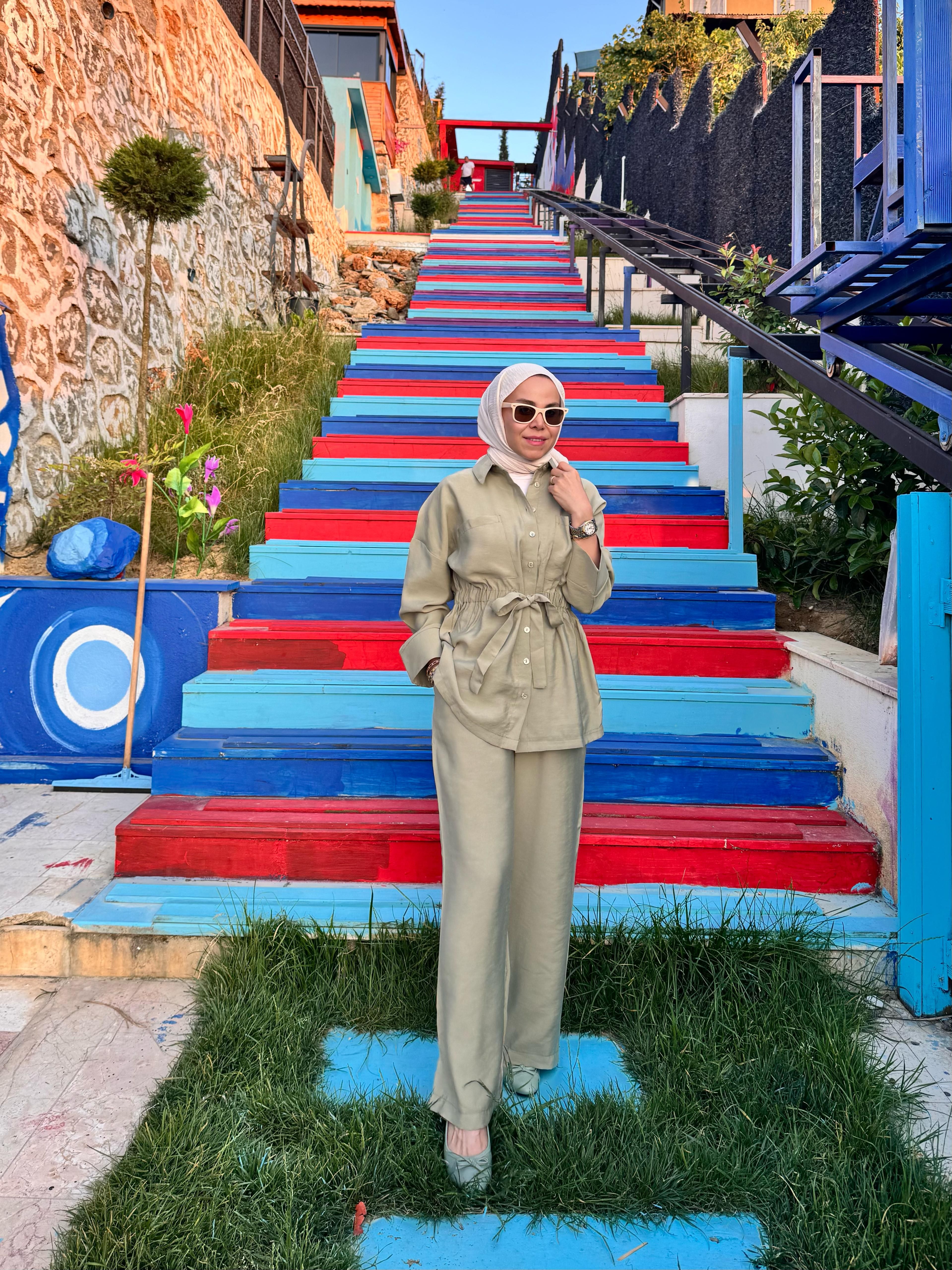 Belden Büzgülü Takım - Yeşil