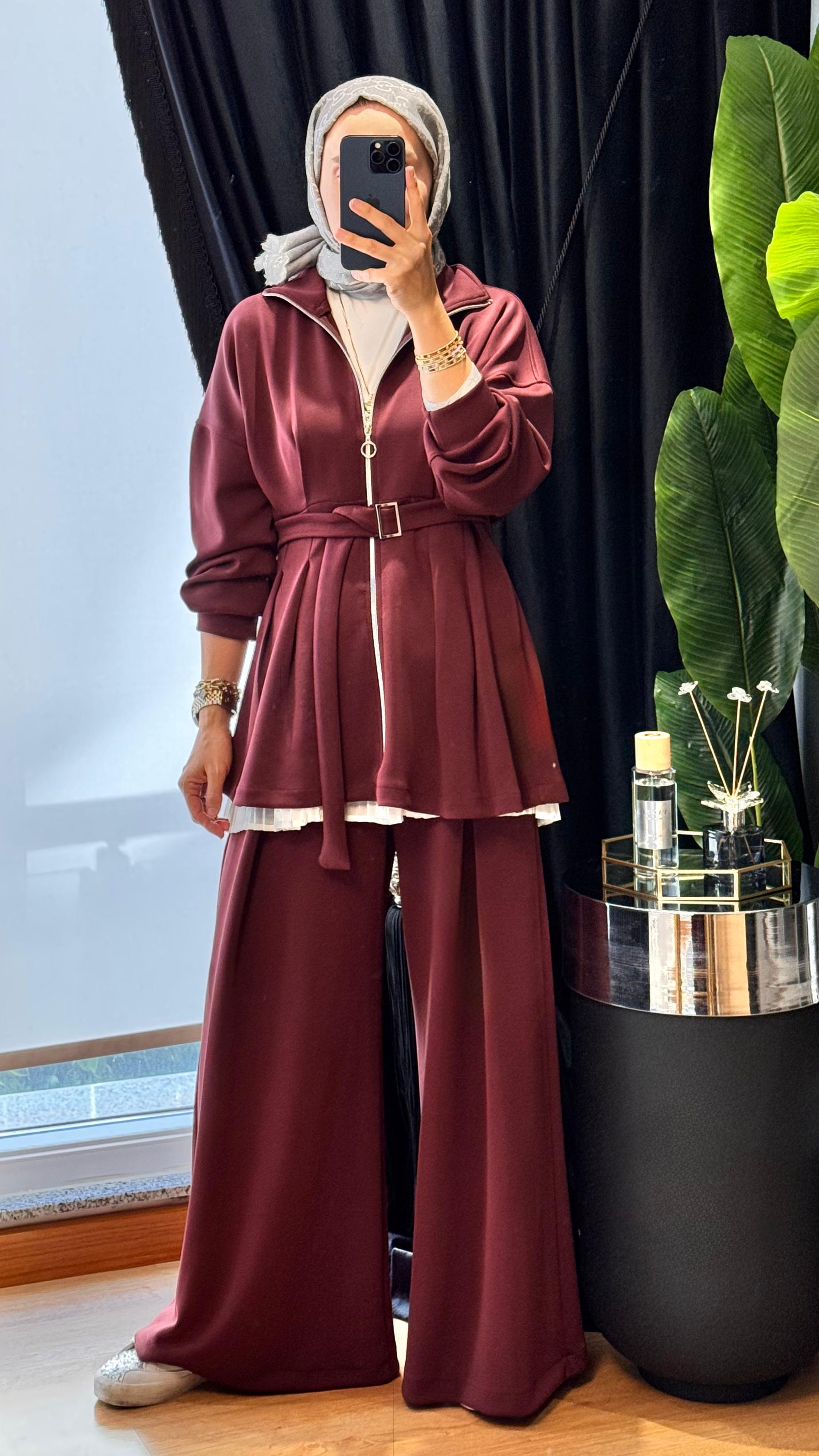 Minimal Cool Takım - Bordo