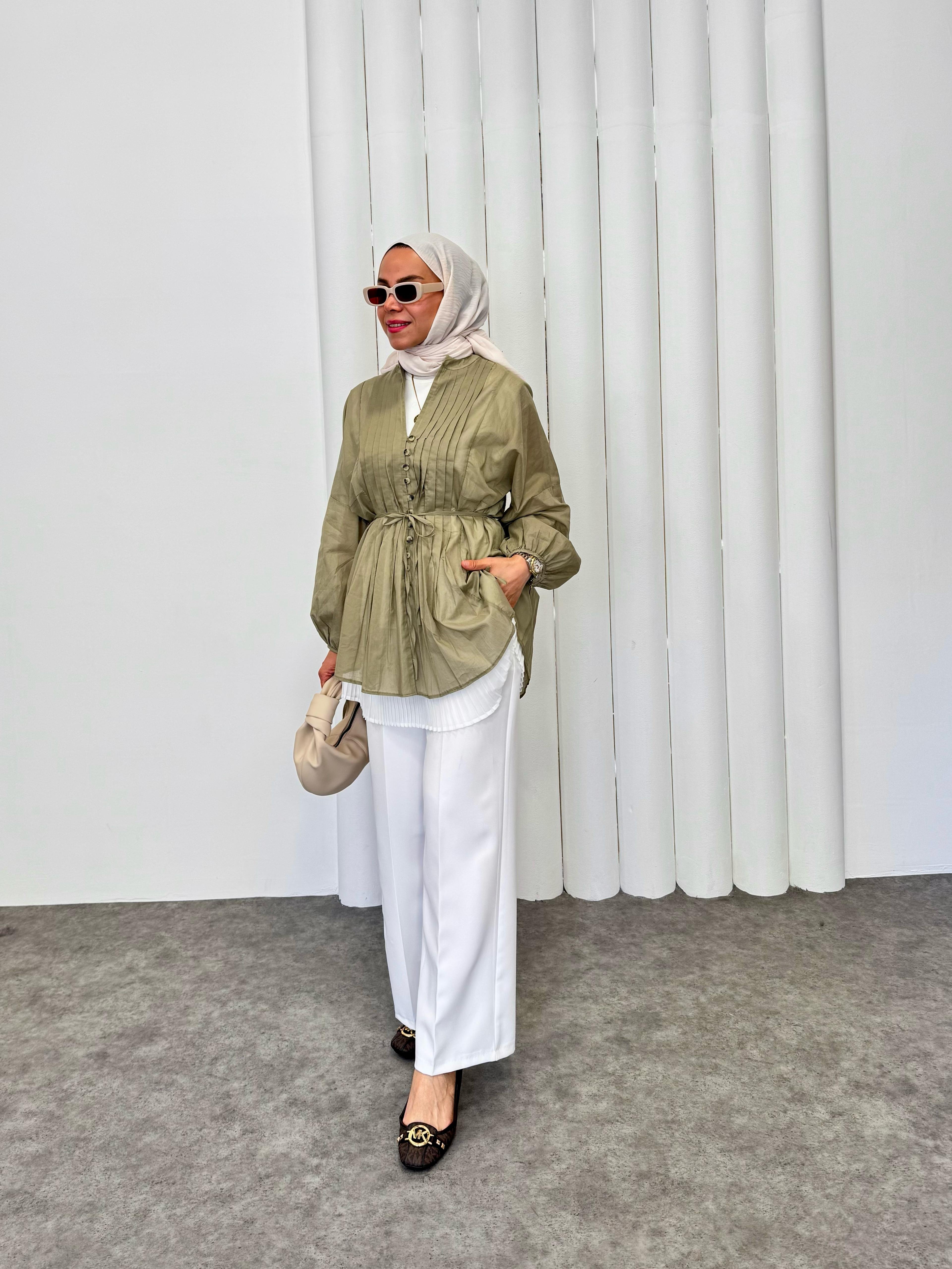 Perla Gömlek - Yeşil