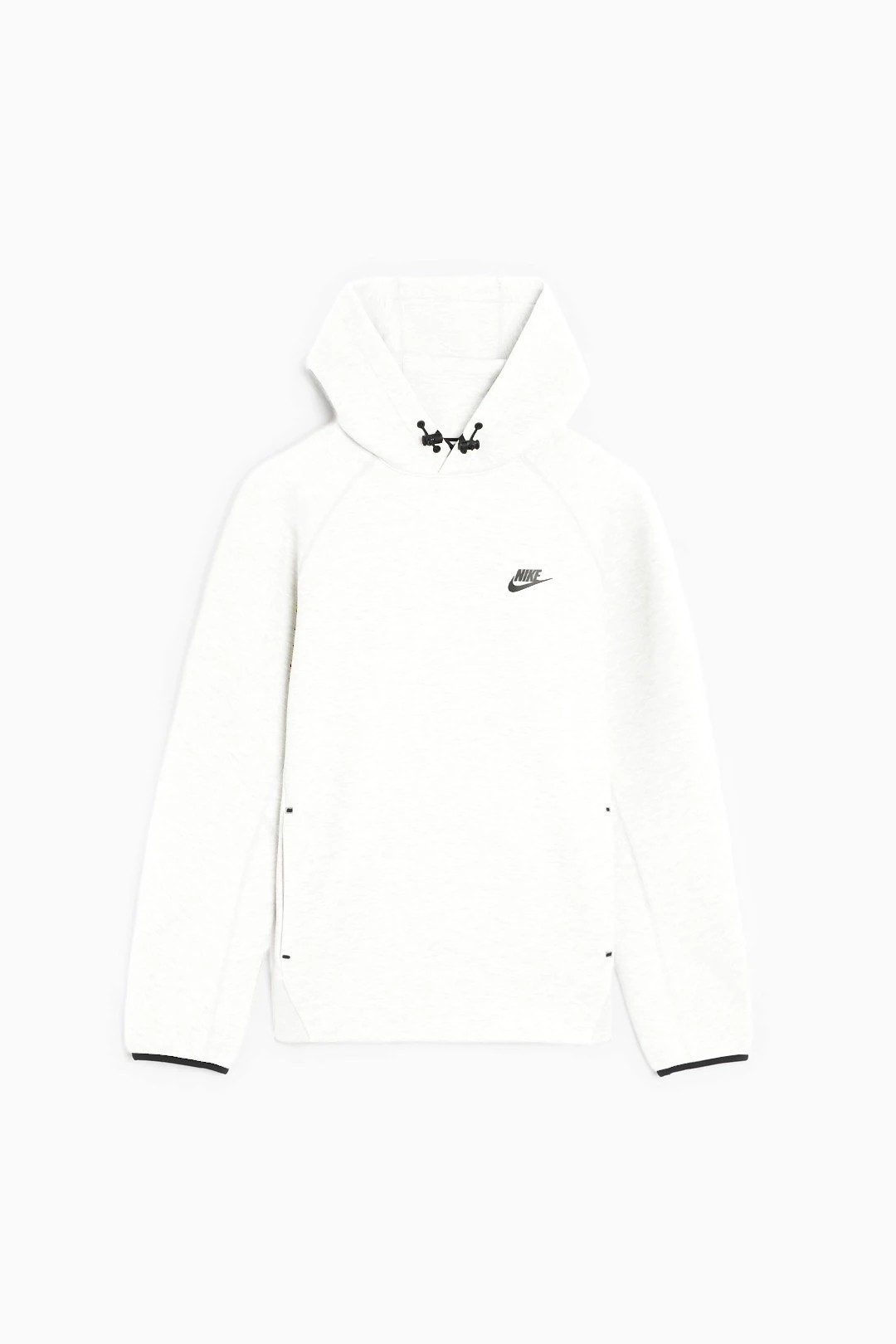 NK Yeni NikeTech Fleece Yaka Lastikli Hoodie Sweatshirt - Beyaz