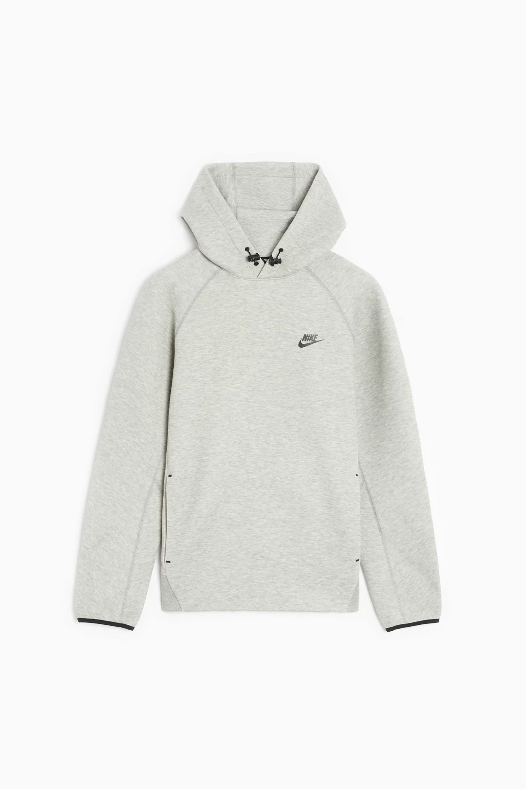 NK Yeni NikeTech Fleece Yaka Lastikli Hoodie Sweatshirt - Gri