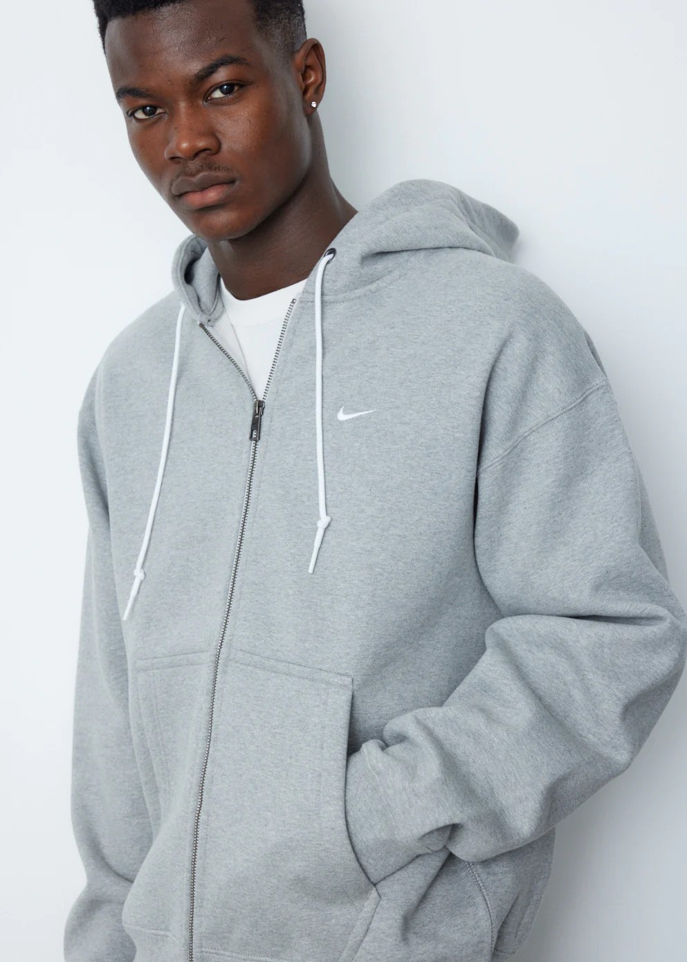 Nike Solo Swoosh Fermuarlı Kapüşonlu Hoodie