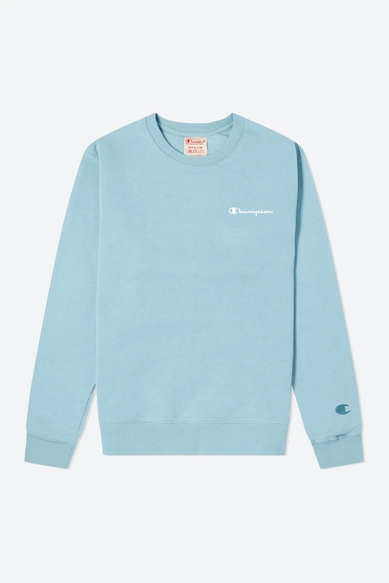 Champion Fleece C Logo Sweatshirt - Açık Mavi