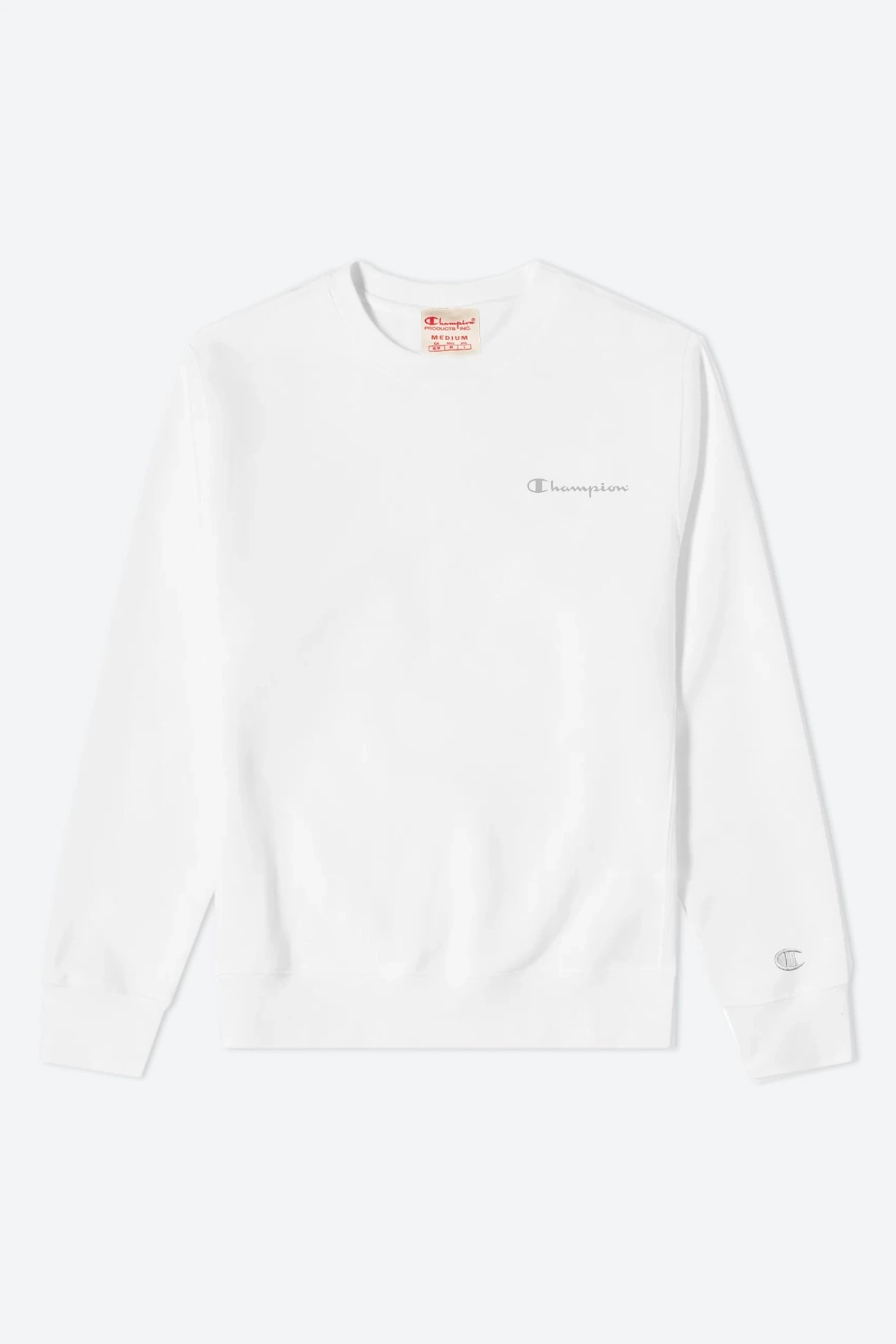 Champion Fleece C Logo Sweatshirt - Beyaz