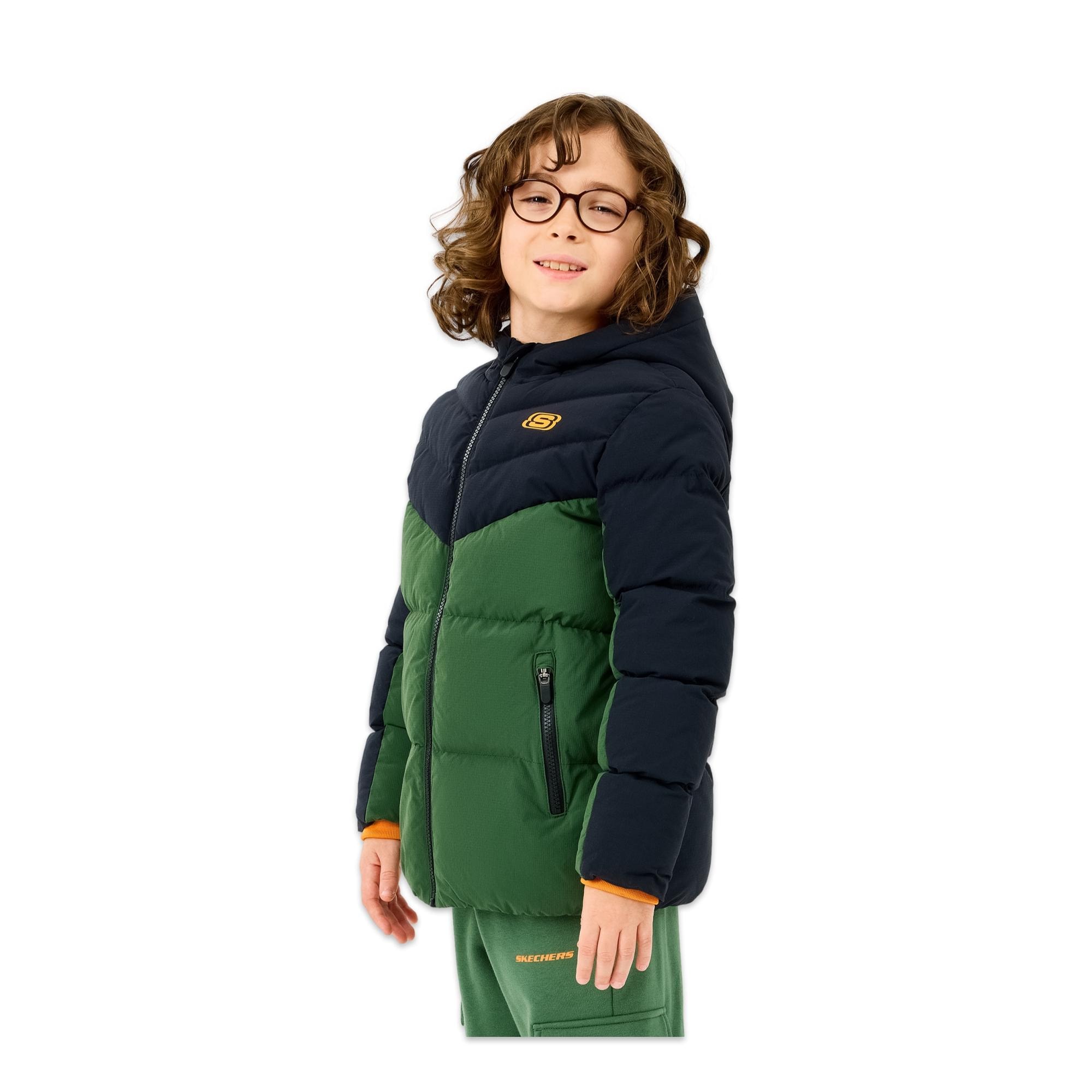 Skechers Sk2520053 B Puffer Jacket Erkek Çocuk Mont