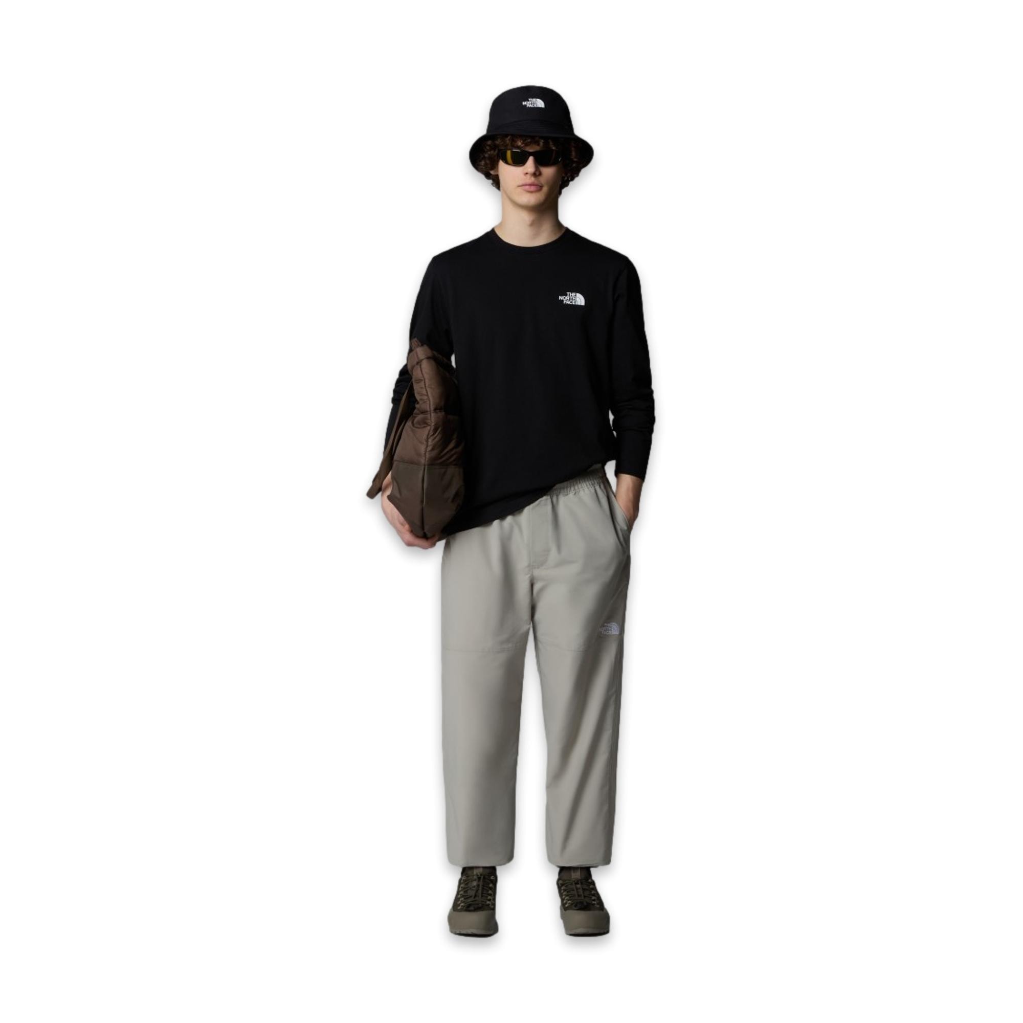 The North Face Nf0A87Qn M L/S Simple Dome Tee Erkek T-Shirt