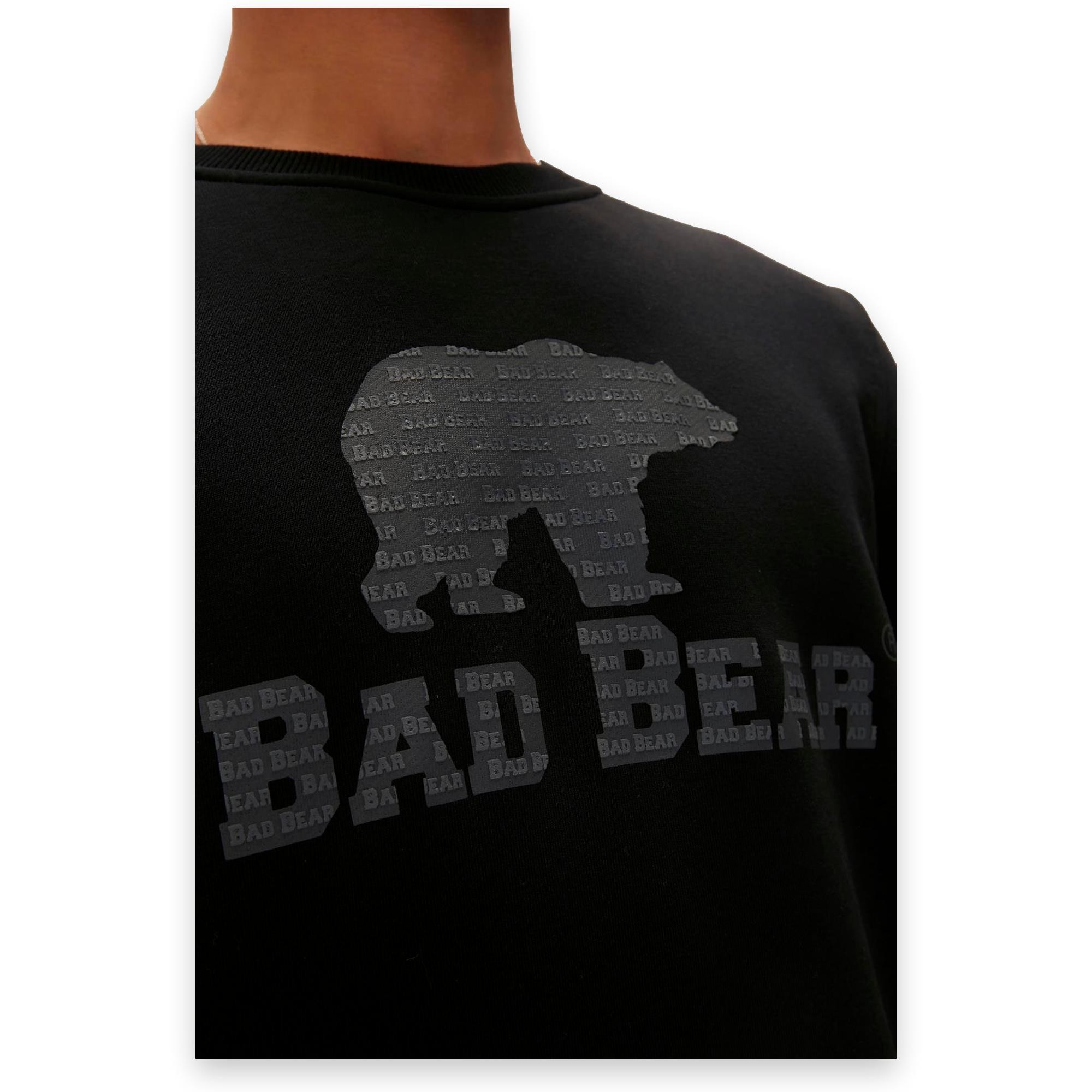 Bad Bear 22.02.12.007 Logo Crewneck Erkek Sweatshirt