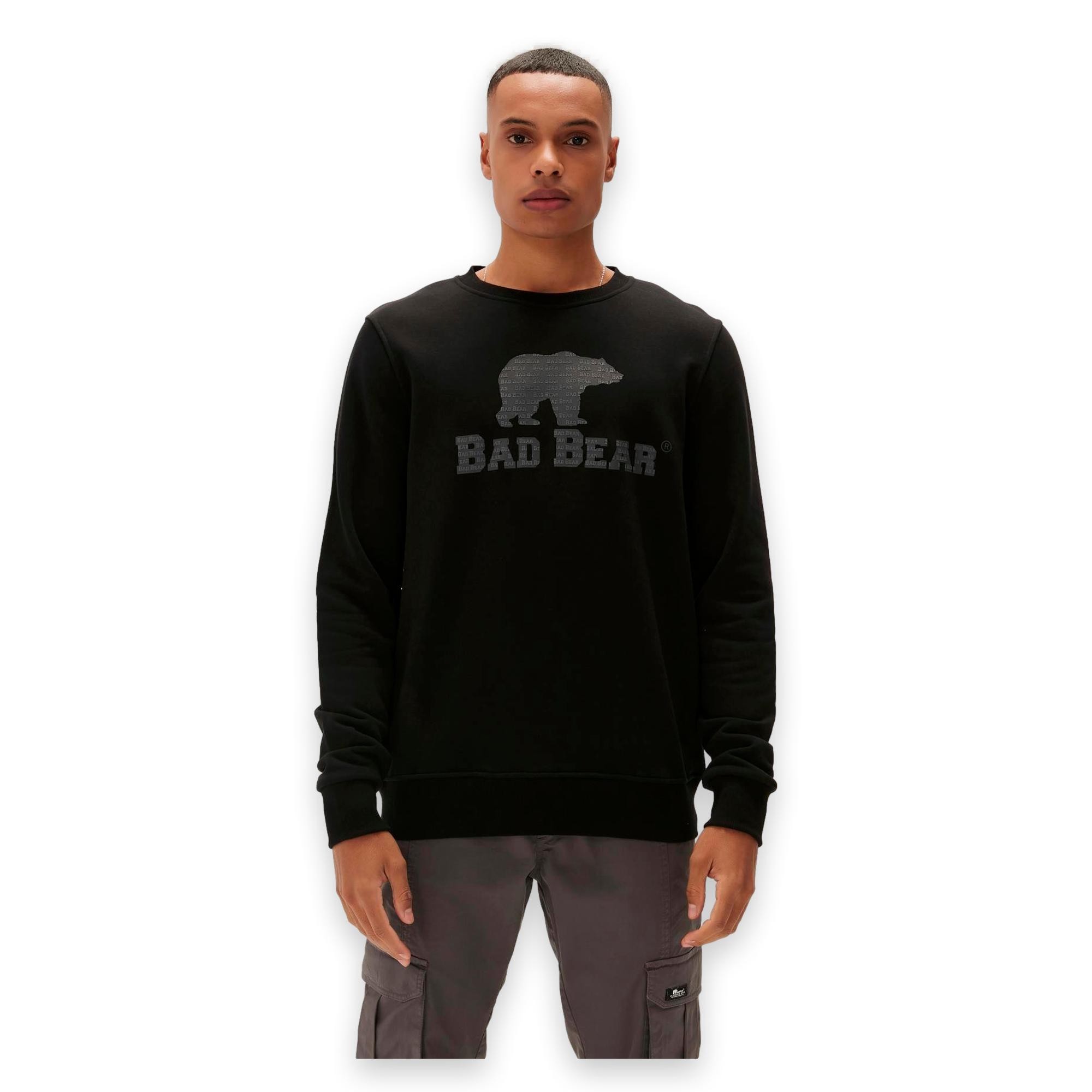 Bad Bear 22.02.12.007 Logo Crewneck Erkek Sweatshirt