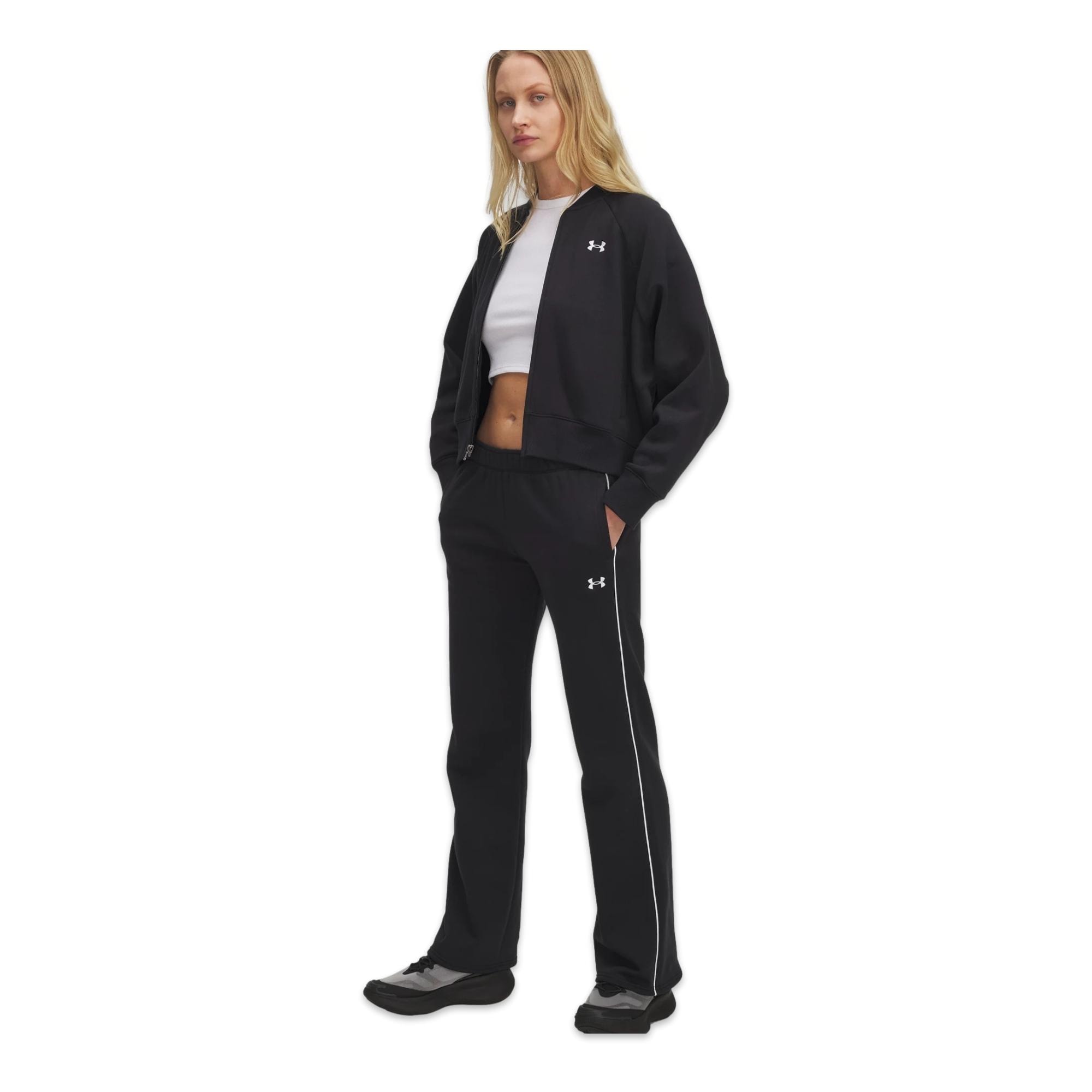 Under Armour 6003711 Ua Rival Flc Piped Pant-Beyaz Kadın Eşofman Altı