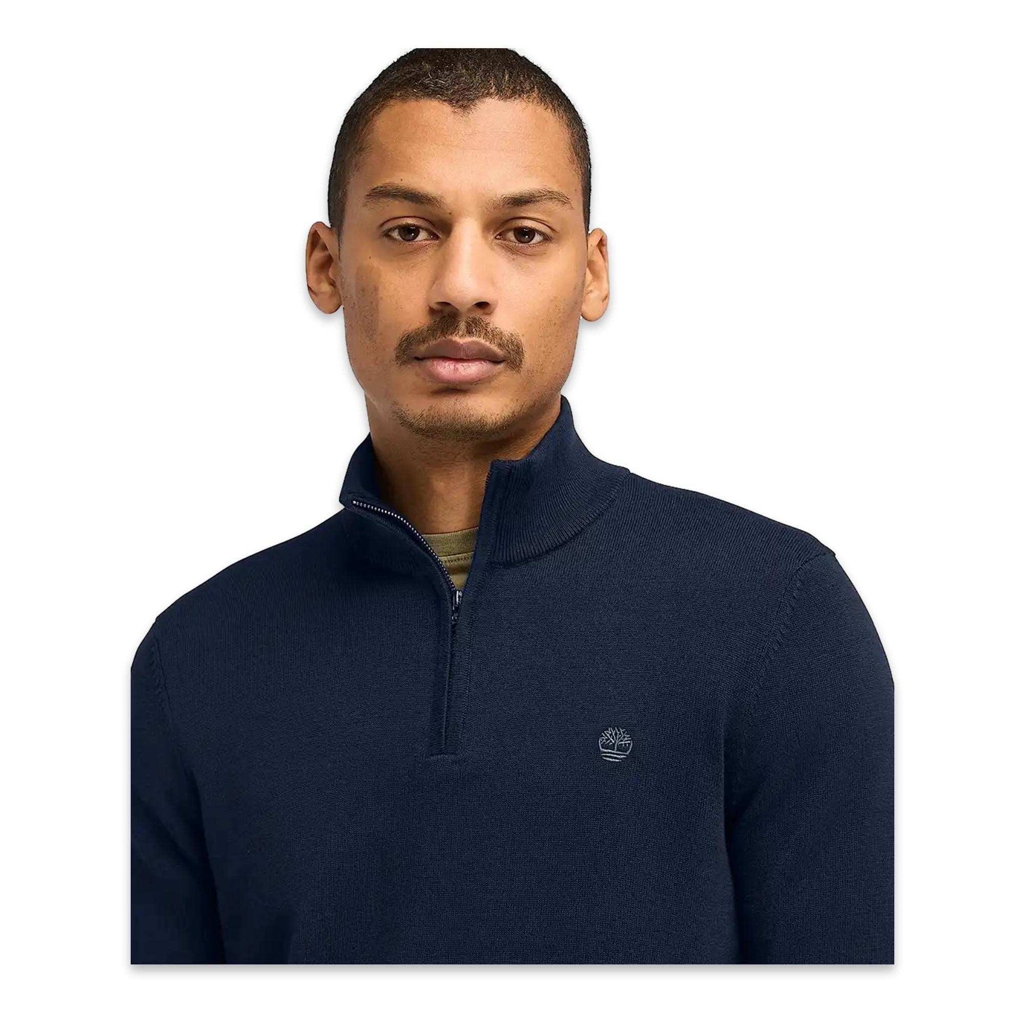 Timberland Tb0A2Bmx Williams River Cotton Yd 1/4 Zip Sweater Erkek Sweatshirt