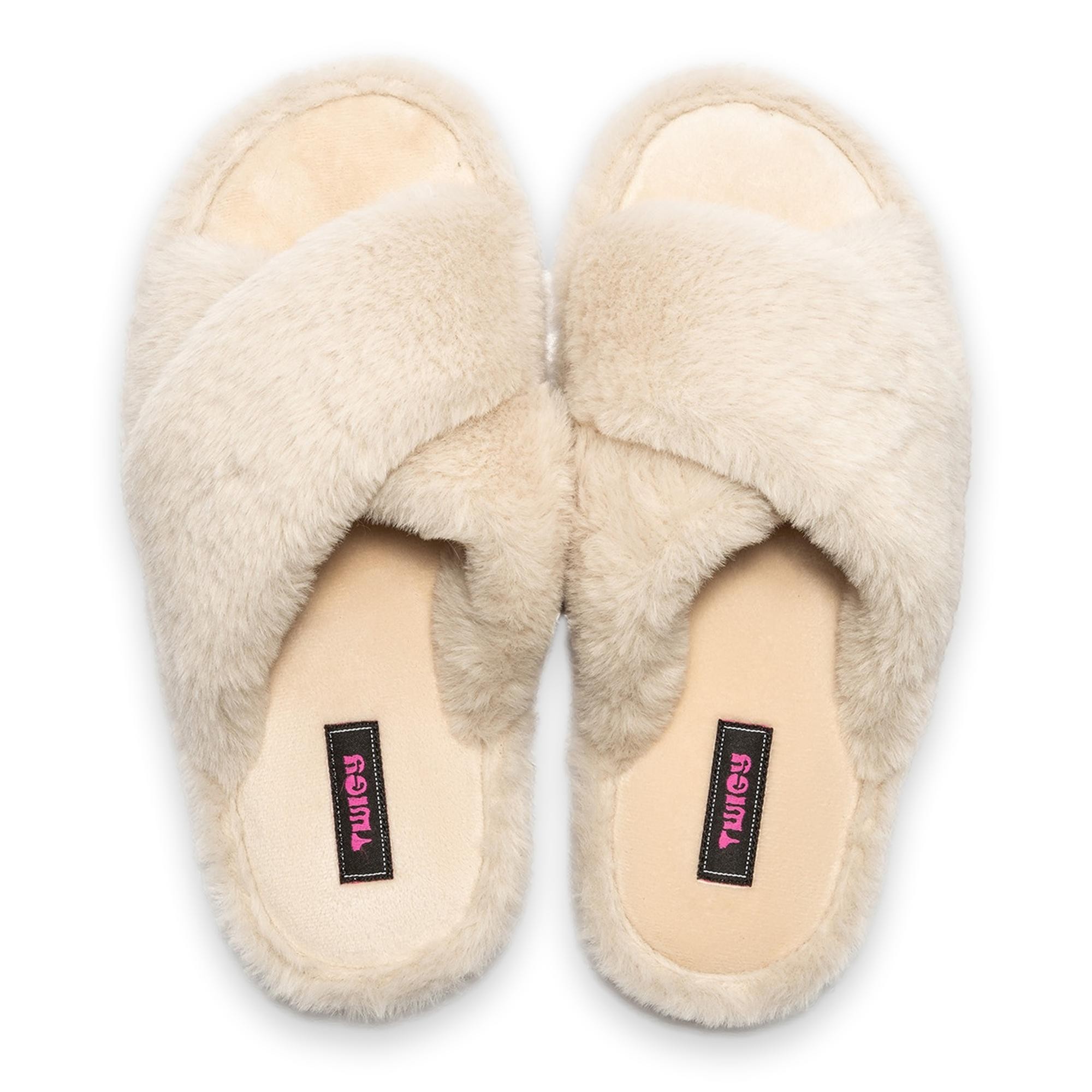 Twigy Cc0181Z Tw Çapraz Peluş Ev Terliği Kadın Terlik