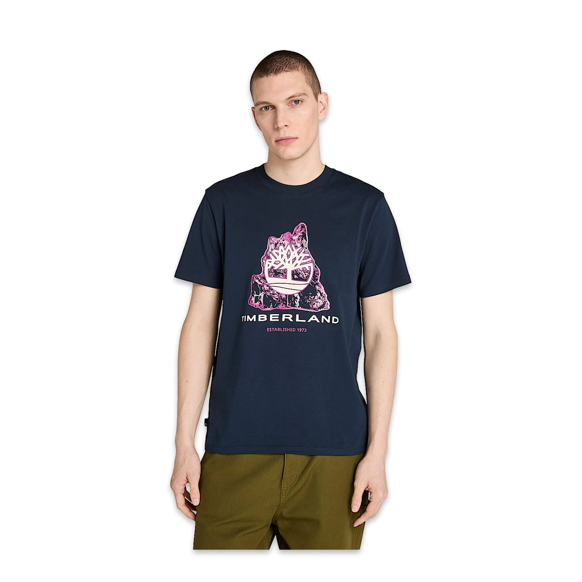 Timberland Tb0A5Mka Front Seasonal Tree Logo Graphic Tee Erkek T-Shirt