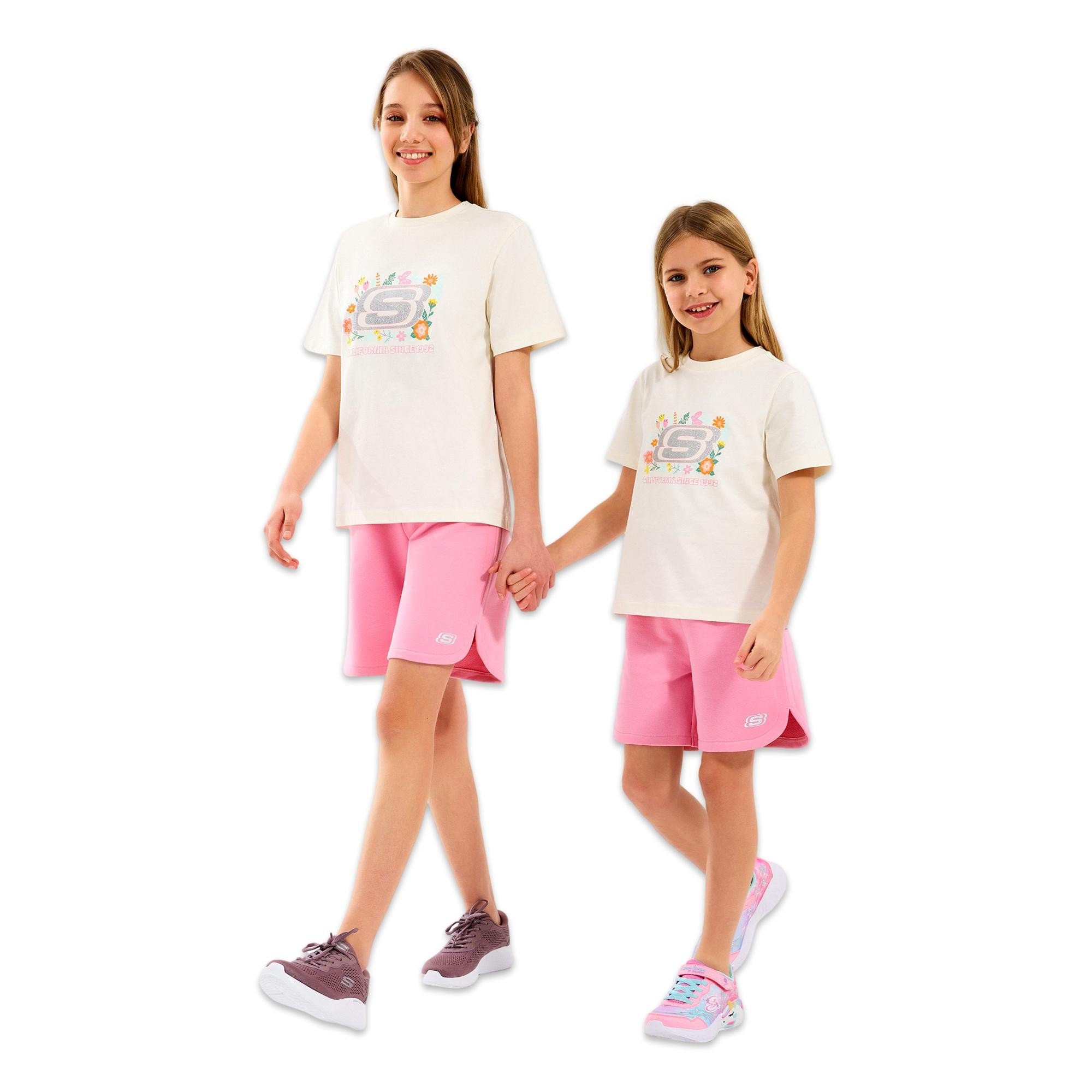 Skechers Sk2510115 G Regular Fit Graphic Tee Çocuk T-Shirt