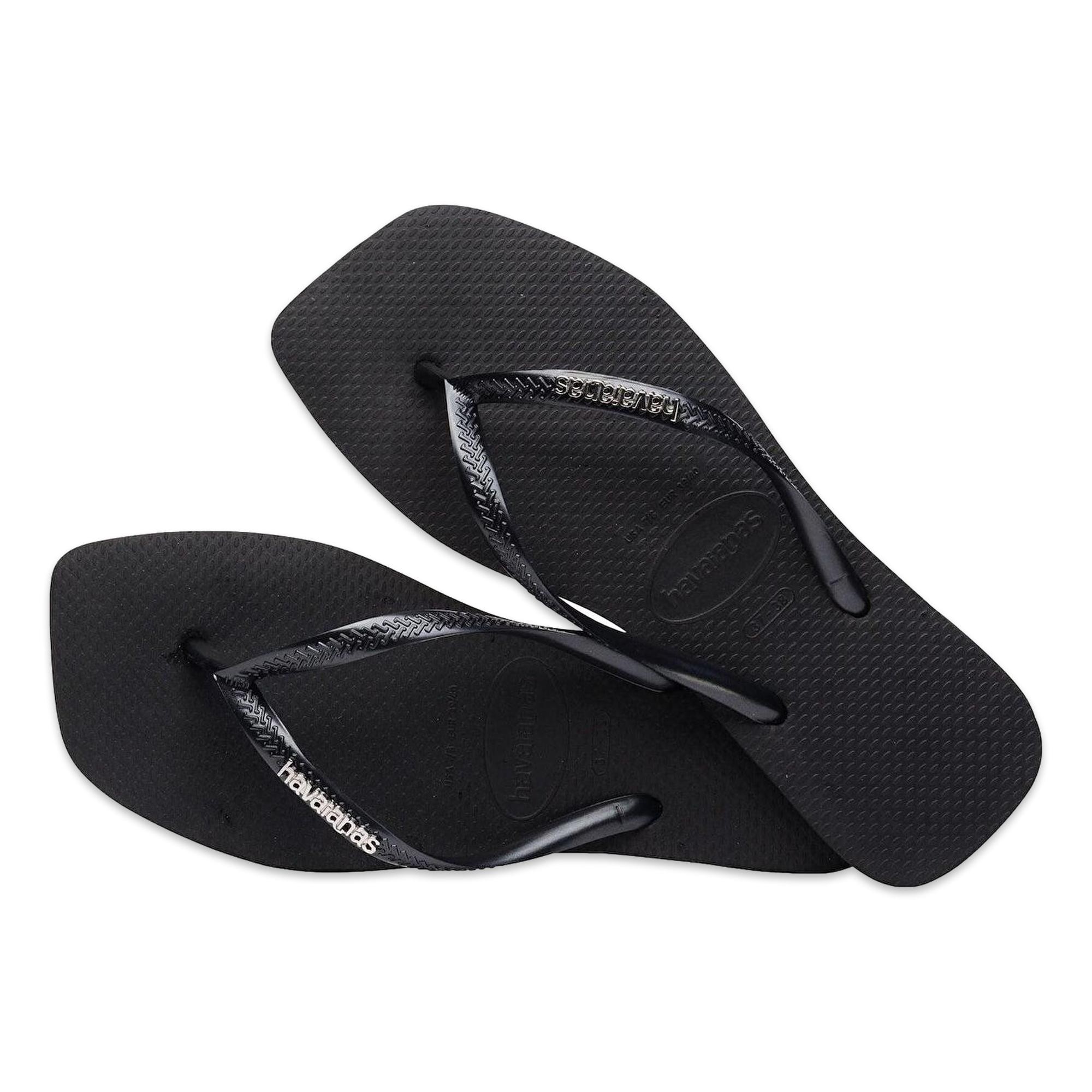 Havaianas 4148257 Square Logo Metallic Parmak Arası Kadın Terlik