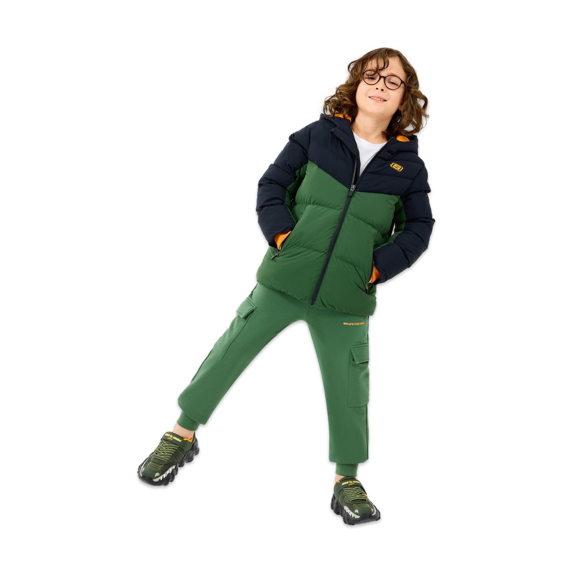 Skechers Sk2520053 B Puffer Jacket Erkek Çocuk Mont