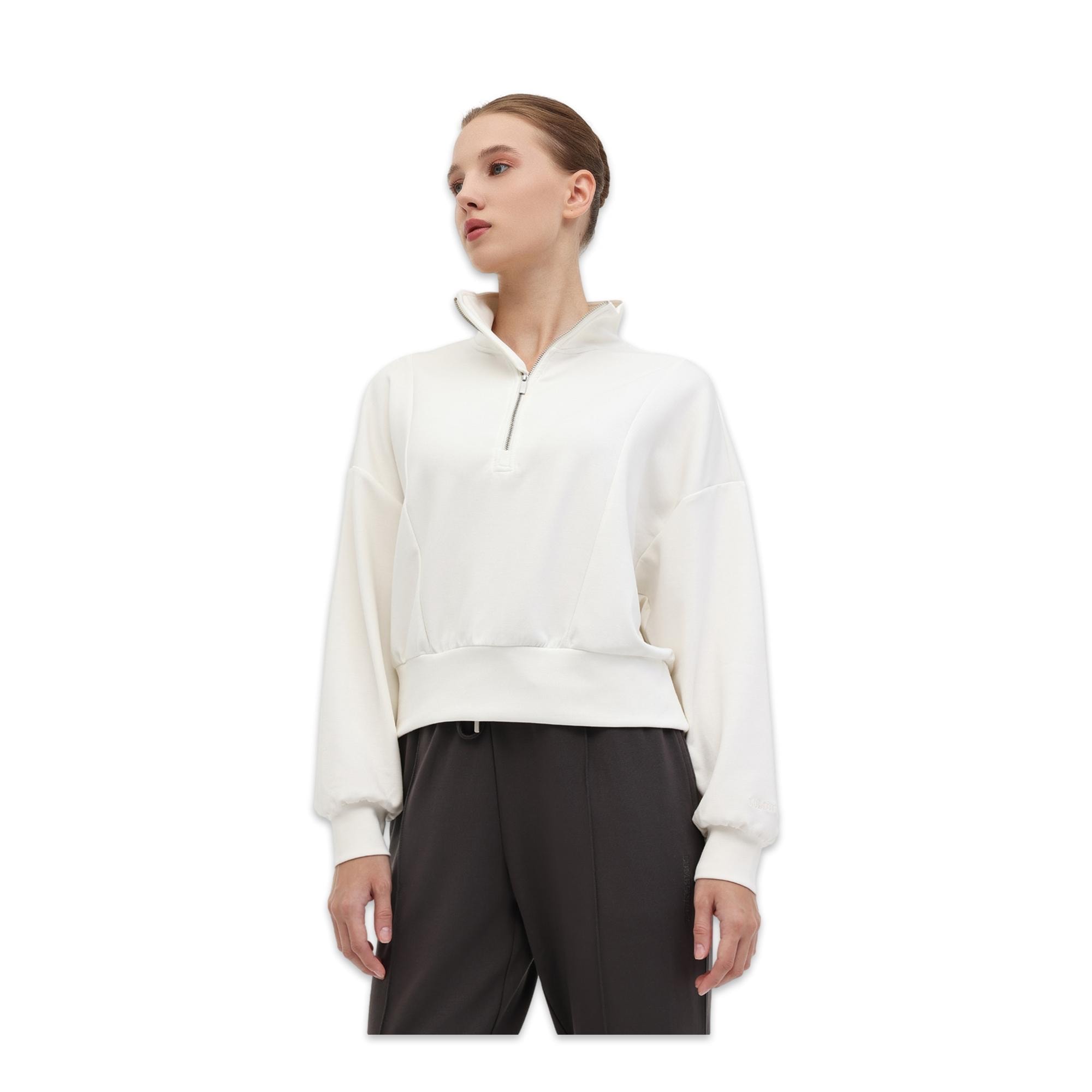 Lumberjack 5W Wl Denil Yog1-9 5Pr Half Full Zip Kadın Sweatshirt