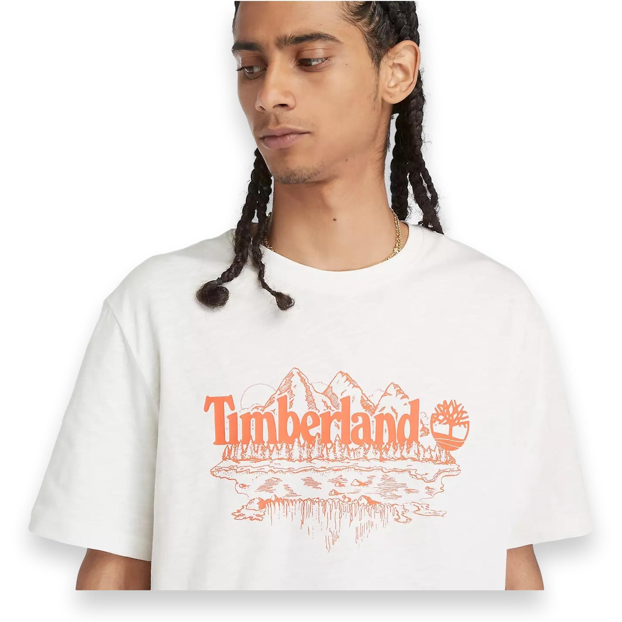 Timberland Tb0A5Ufu Sleeve Graphic Slub Erkek T-Shirt