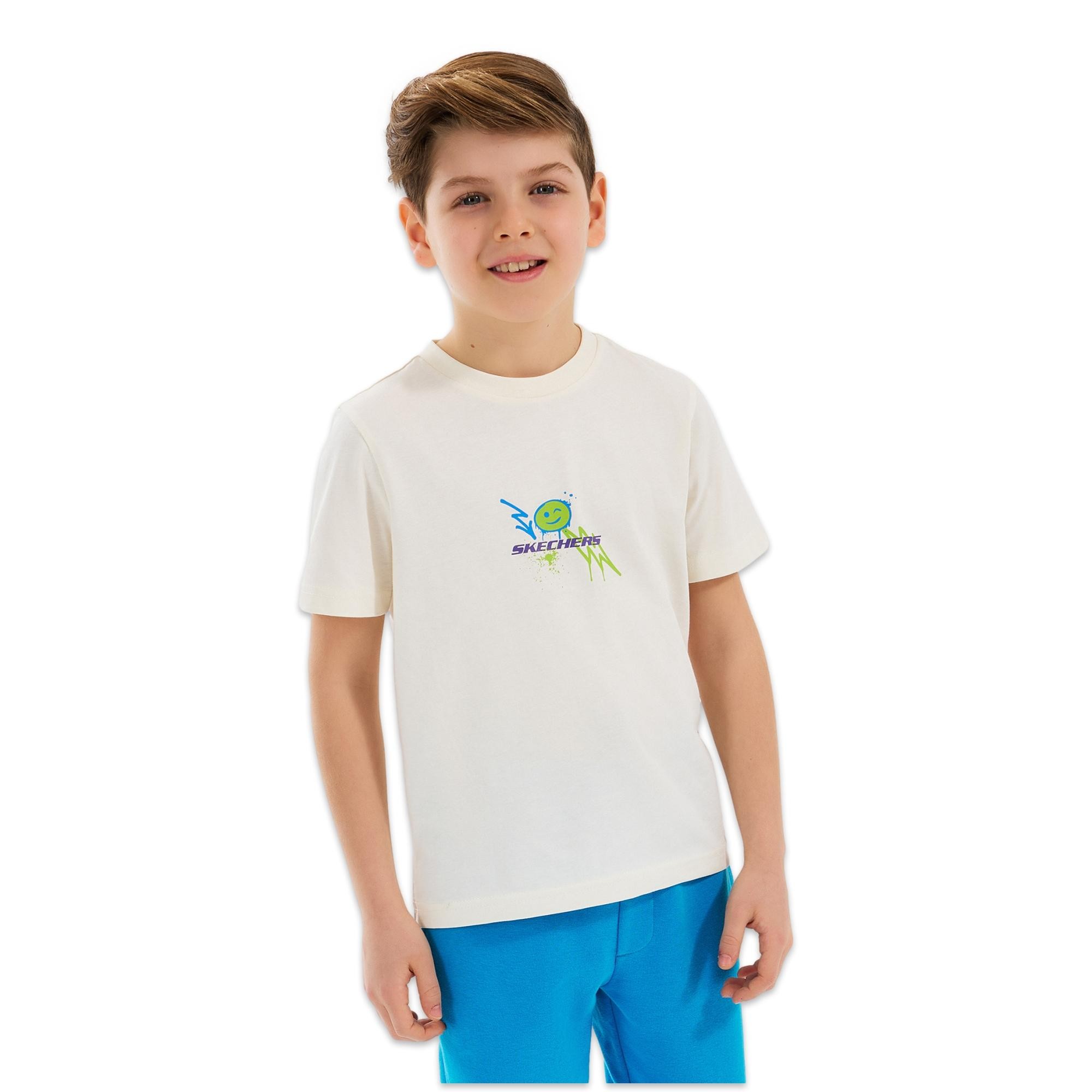Skechers Sk2510030 B Graphic Tee Erkek Çocuk T-Shirt