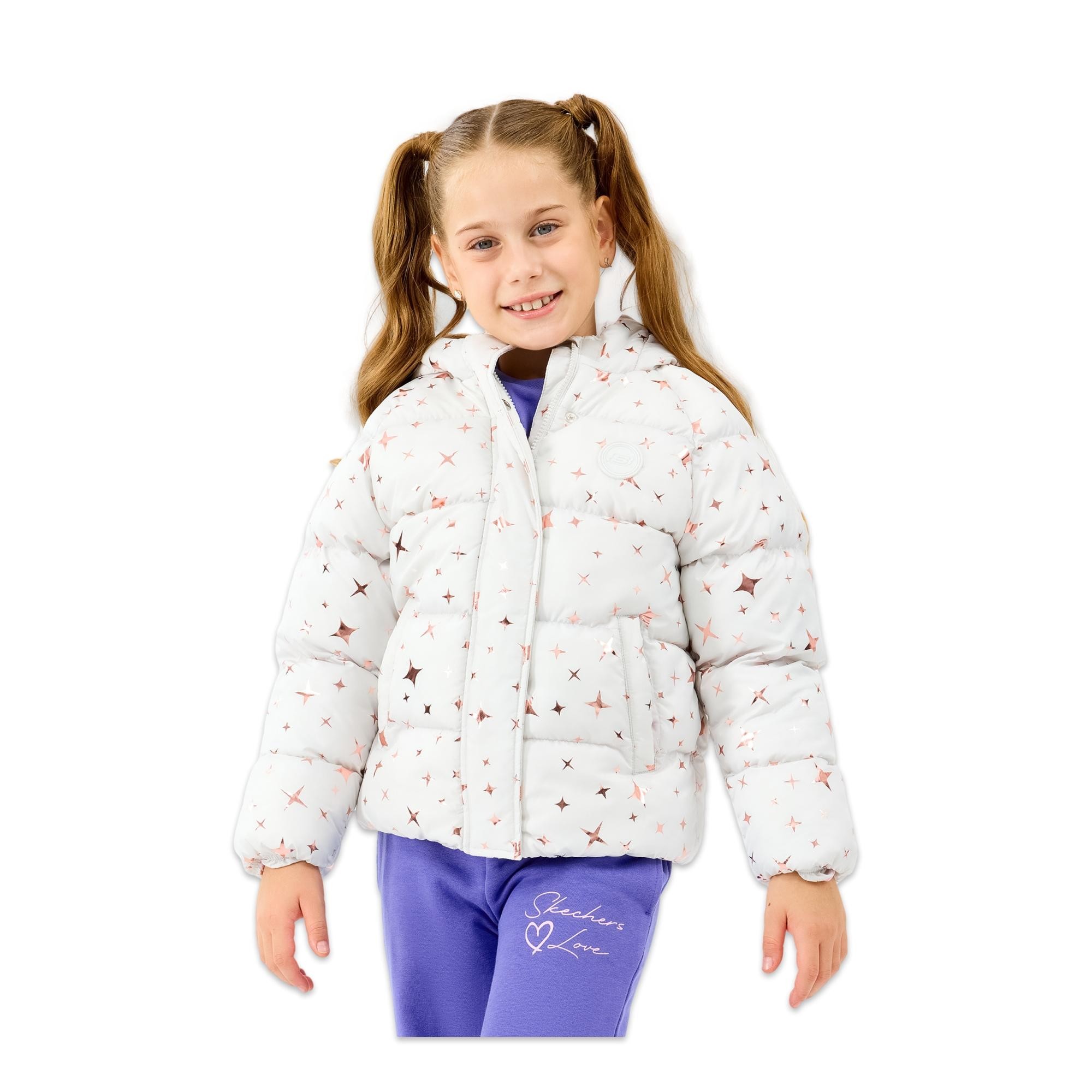 Skechers Sk2520052 G Puffer Jacket Kız Çocuk Mont