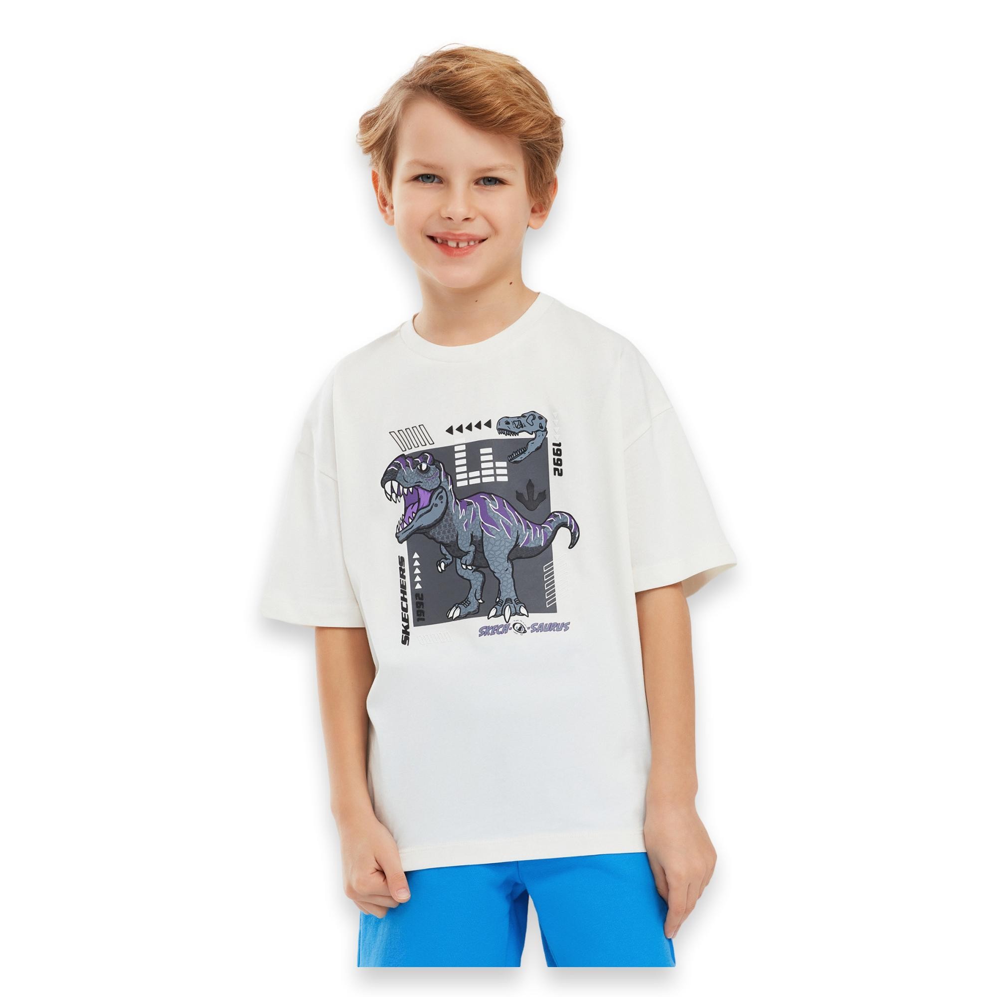 Skechers Sk241085 Graphic Tee B Sleeve Çocuk T-Shirt