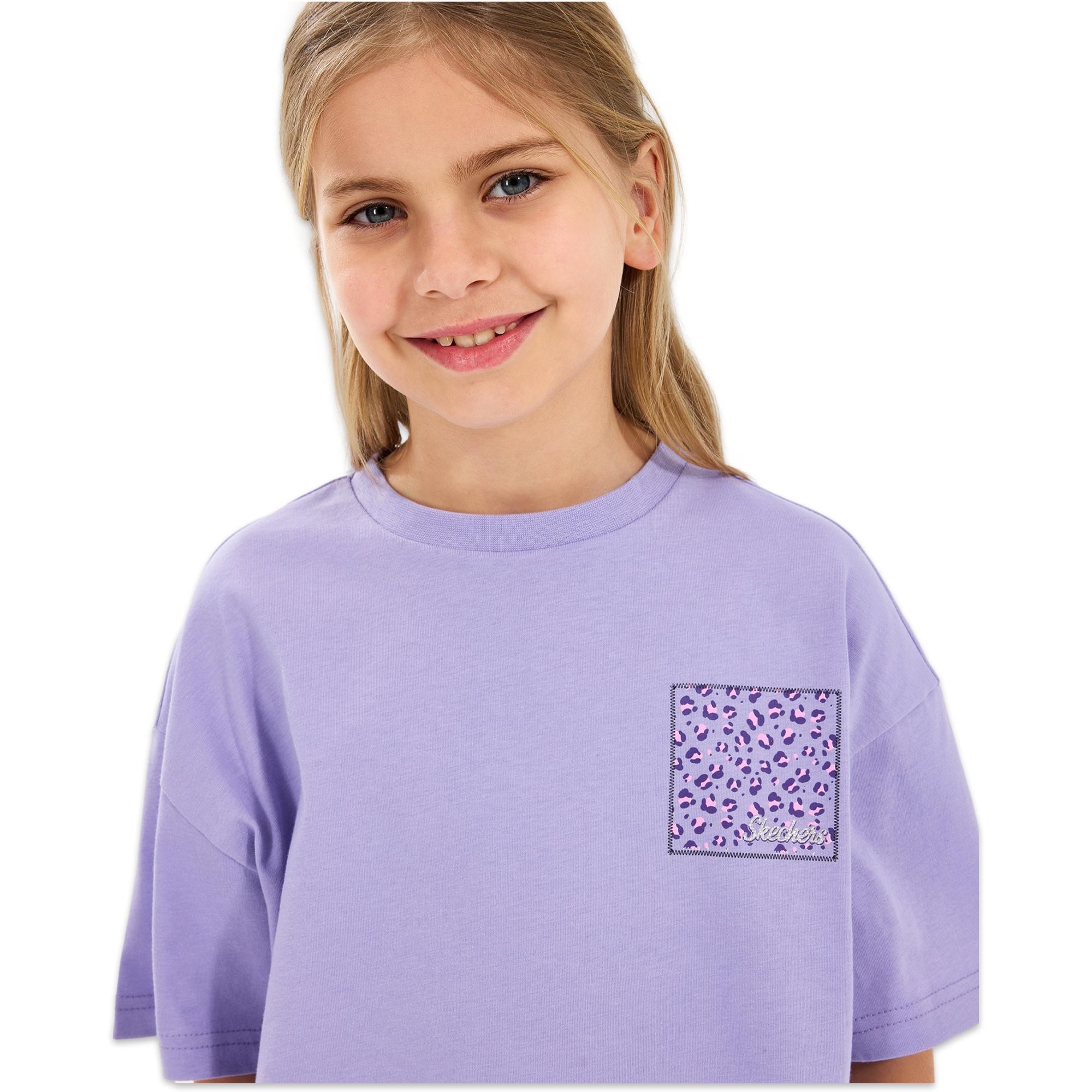 Skechers Sk2510017 G Graphıc Tee Crop Çocuk T-Shirt