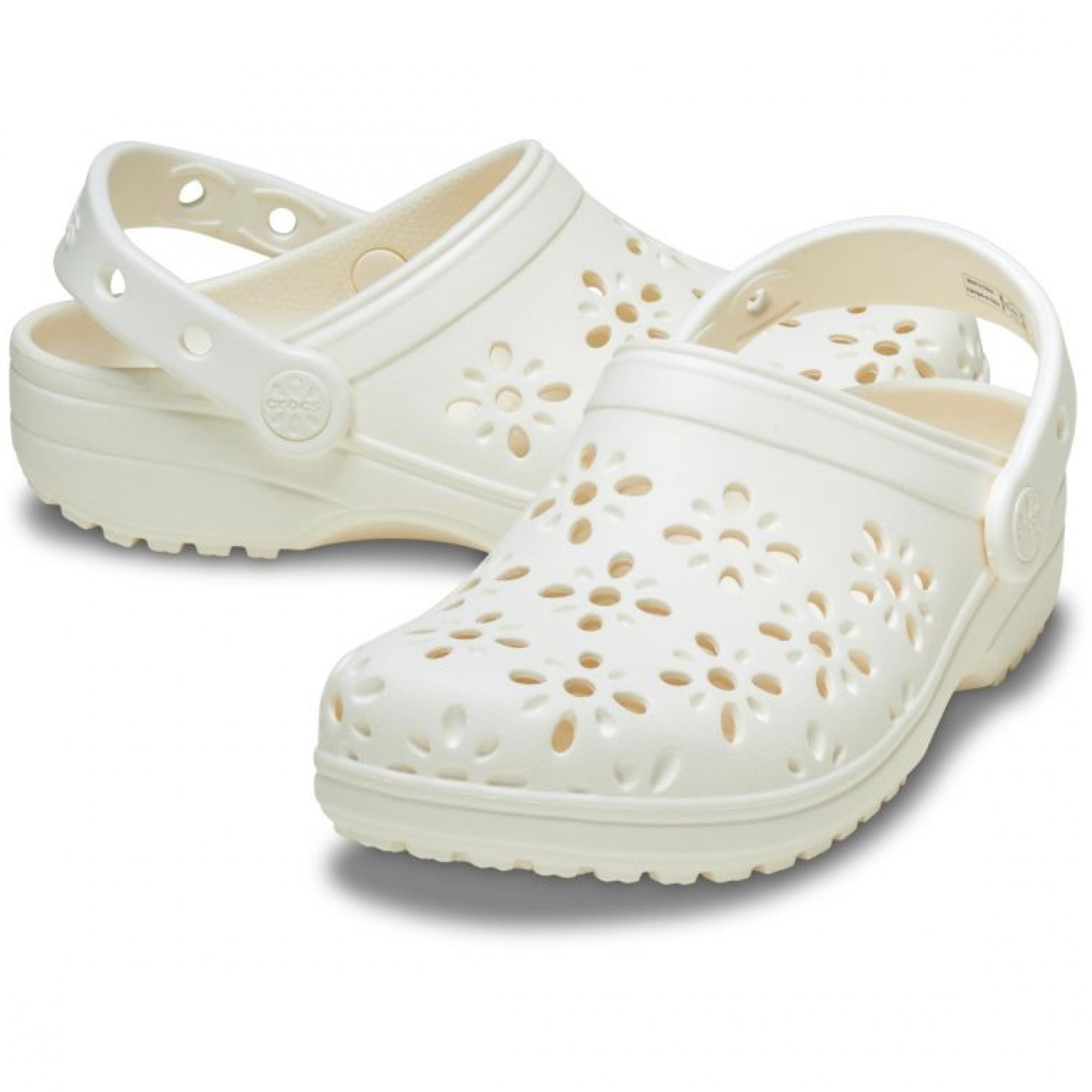 Crocs 210927 Classic Floral Cut Out Clog Unisex Terlik