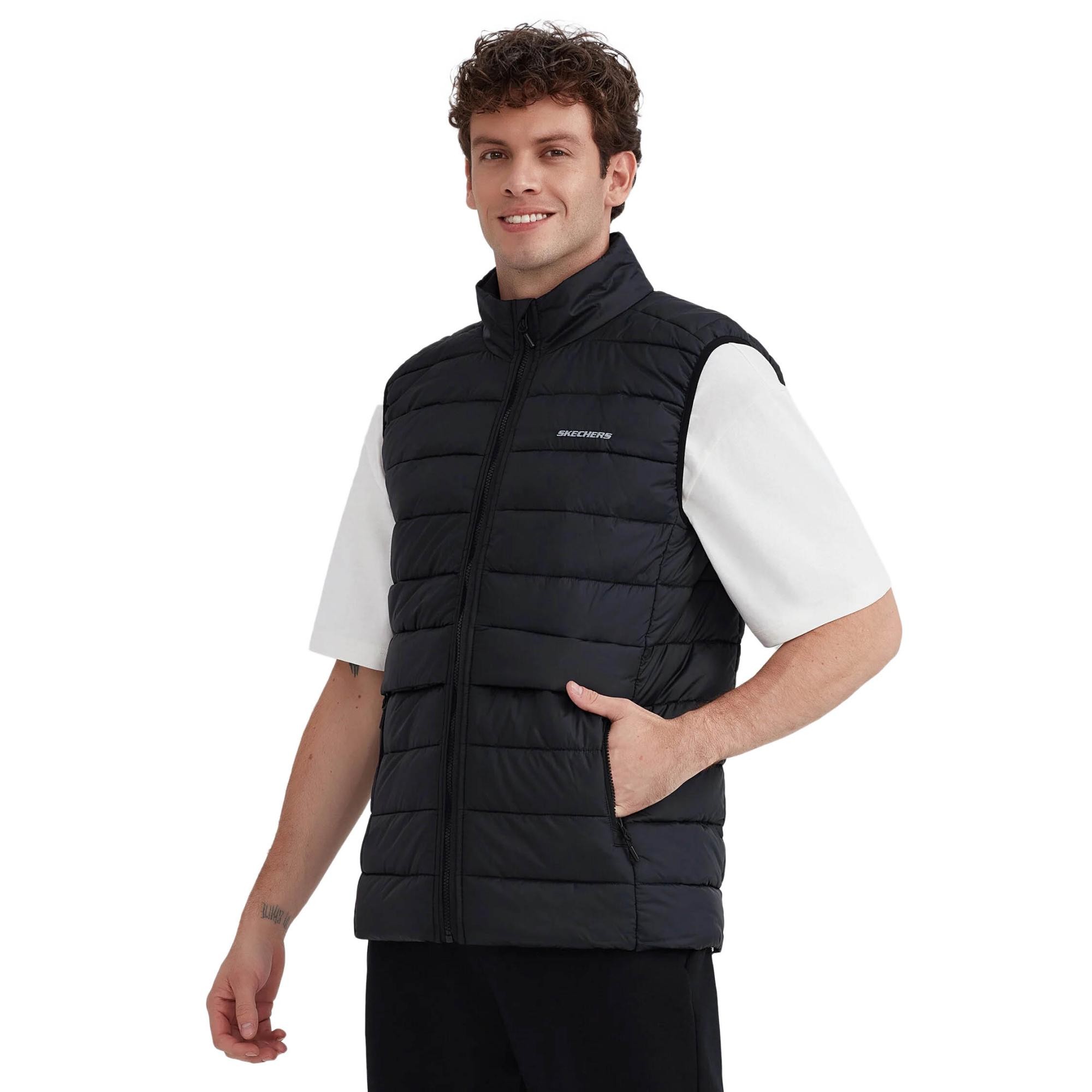 Skechers S231241 M Outerwear Padded Vest Erkek Yelek