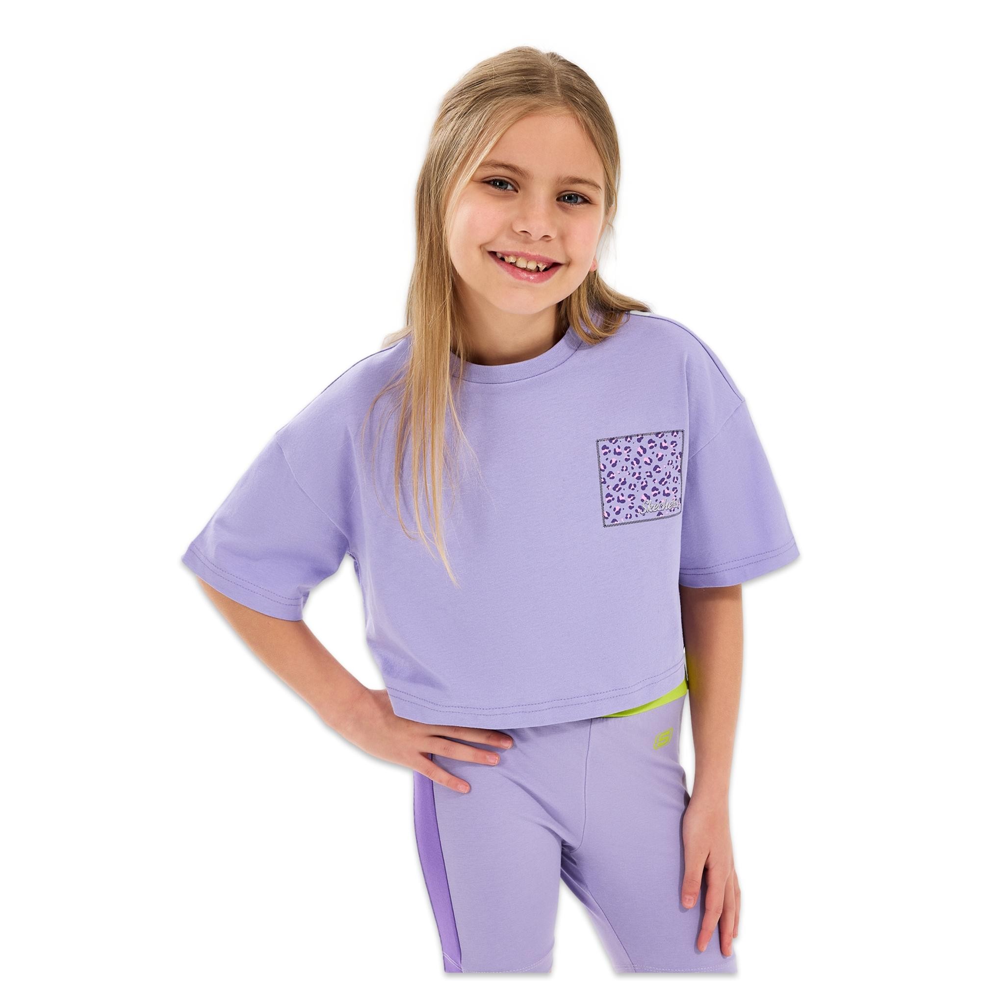 Skechers Sk2510017 G Graphıc Tee Crop Çocuk T-Shirt
