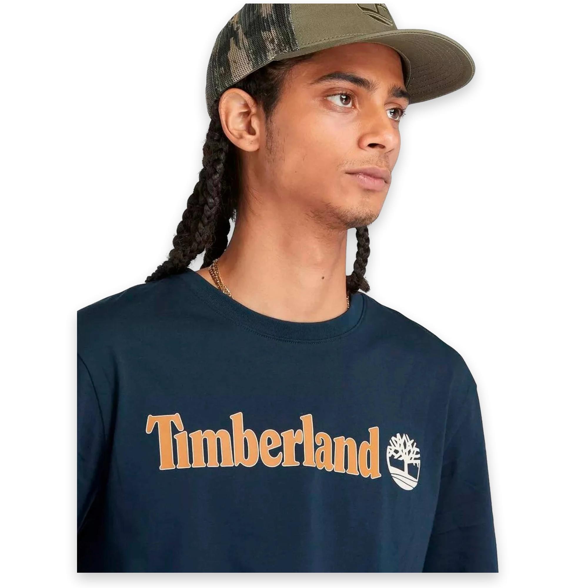 Timberland Tb0A5Upq Linear Logo Sleeve Erkek T-Shirt