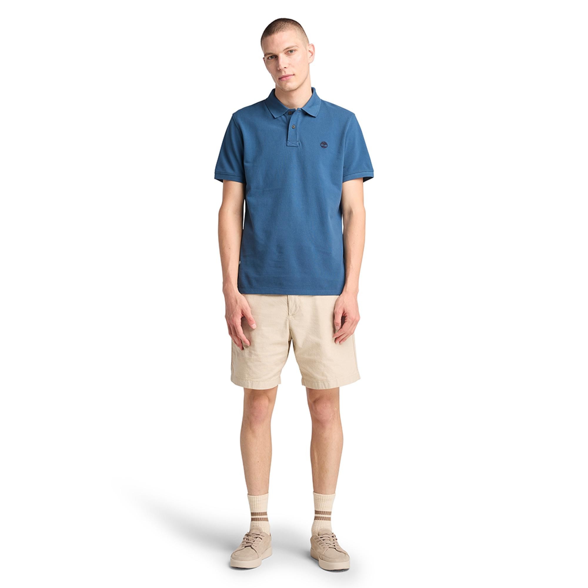 Timberland Tb0A6Vdp Millers River Pique Sleeve Polo Erkek T-Shirt
