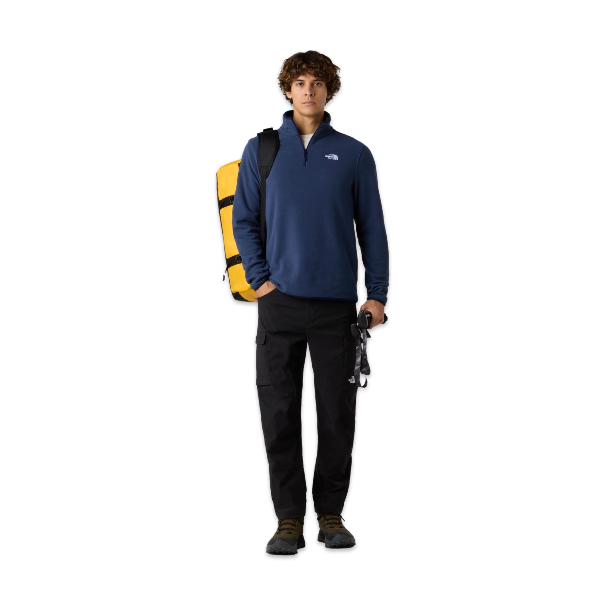 The North Face Nf0A8D0Q M Glacier Fleece 1/4 Zip Jacket Erkek Outdoor