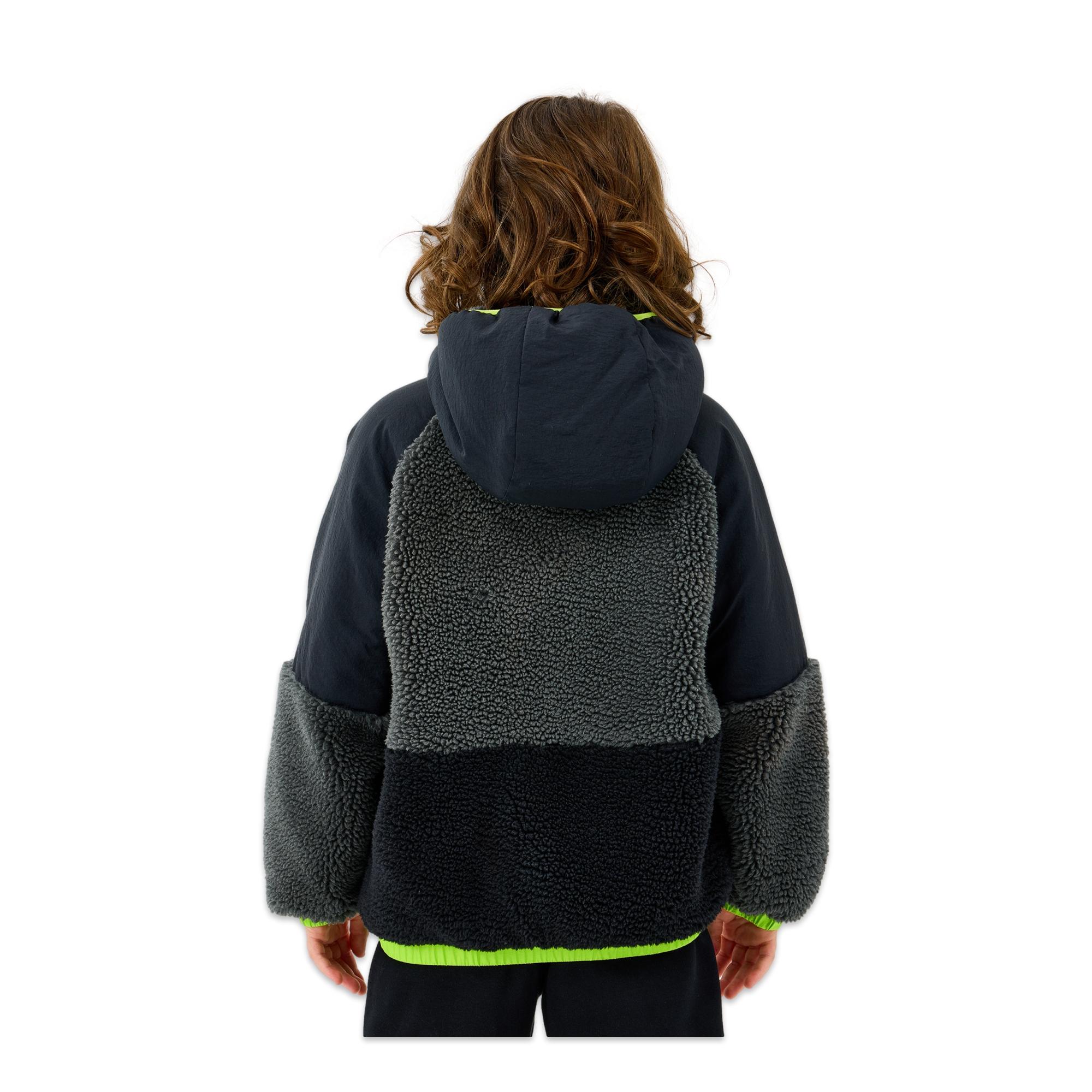 Skechers Sk2520045 B Outdoor Fleece Full Zip Sherpa Jacket Erkek Çocuk Mont