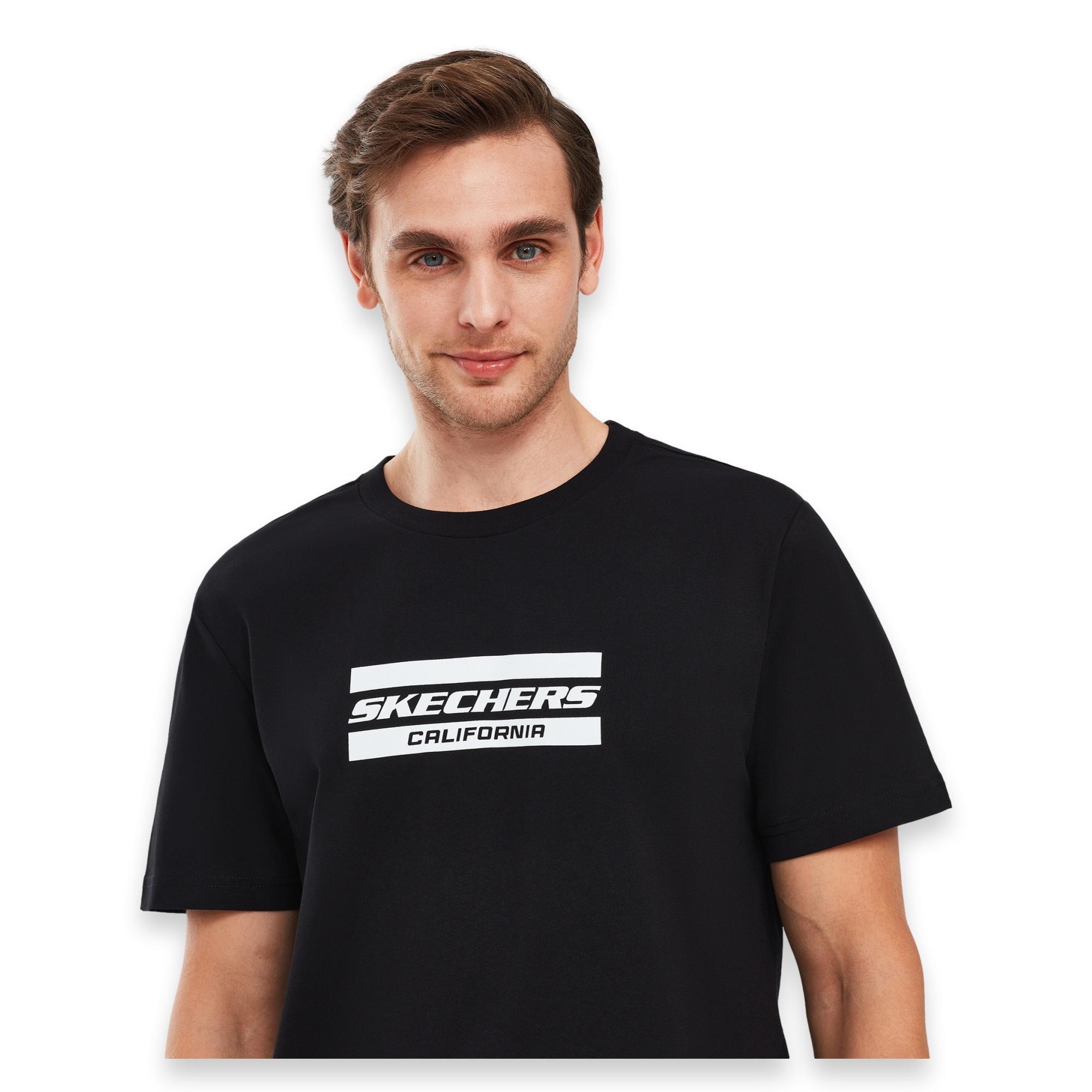 Skechers S241056 Graphic M Sleeve Erkek T-Shirt