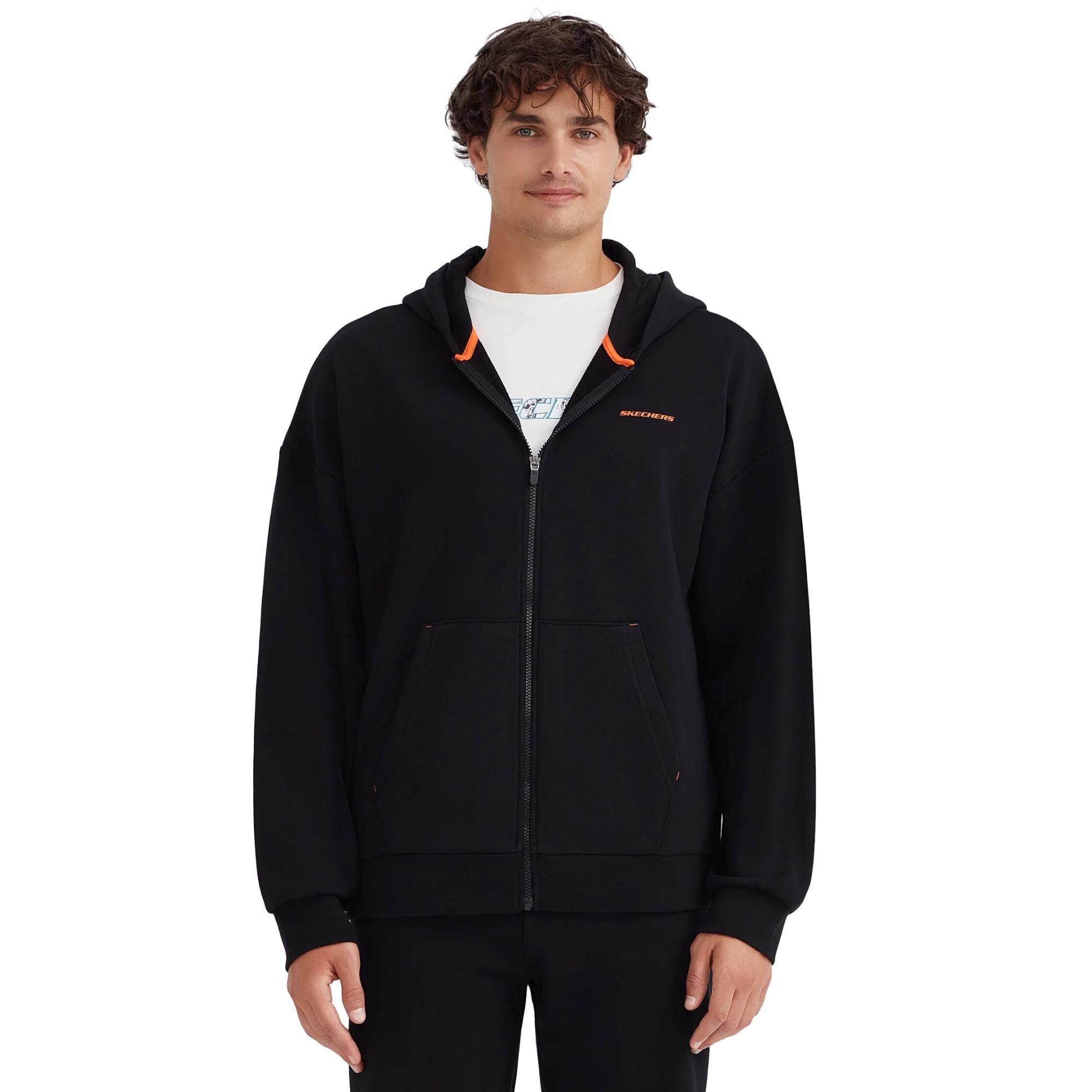 Skechers S232439 M Essential Full Zip Hoodie Erkek Sweatshirt