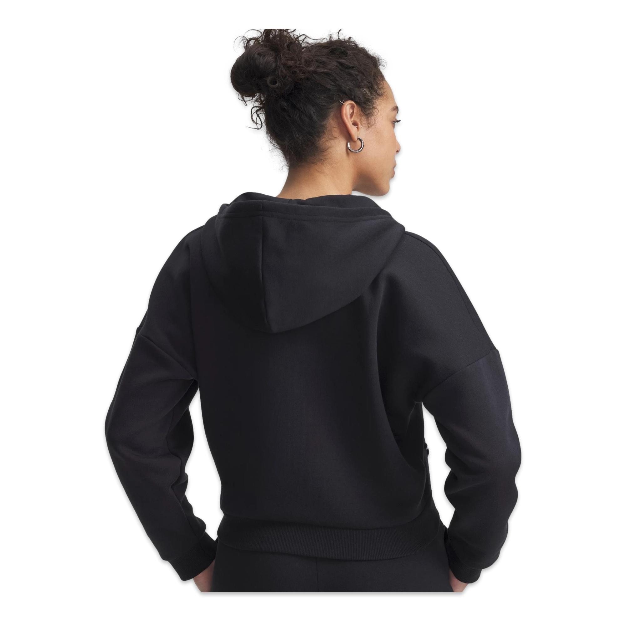 Under Armour 6003707 Rival Flc Piped Hz Hoodie-Beyaz Kadın Sweatshirt