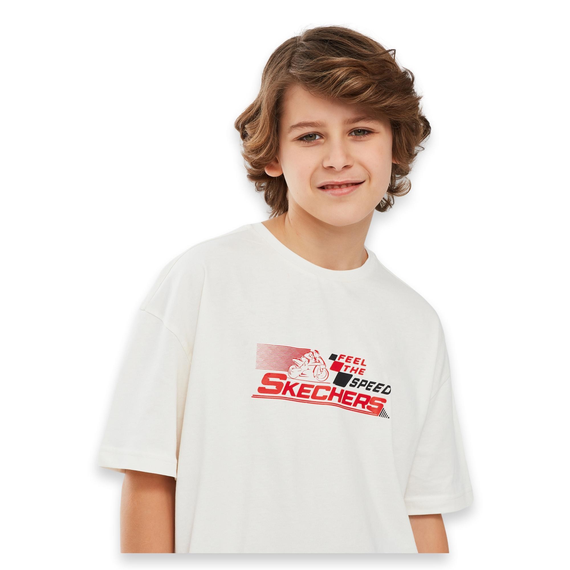 Skechers Sk241020 Graphic Tee Sleeve Çocuk T-Shirt