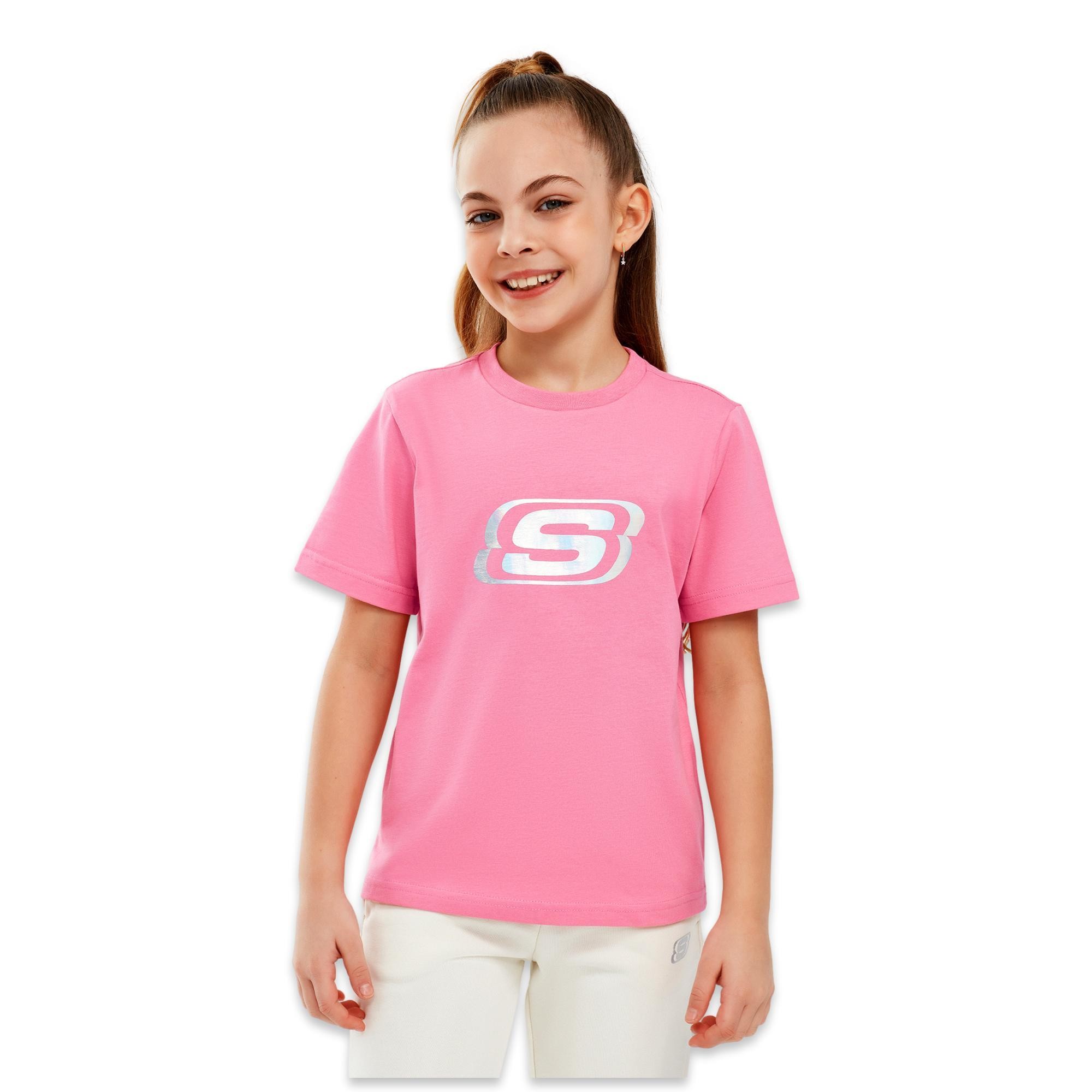 Skechers Sk232139 Essential G Sleeve Kız Çocuk T-Shirt