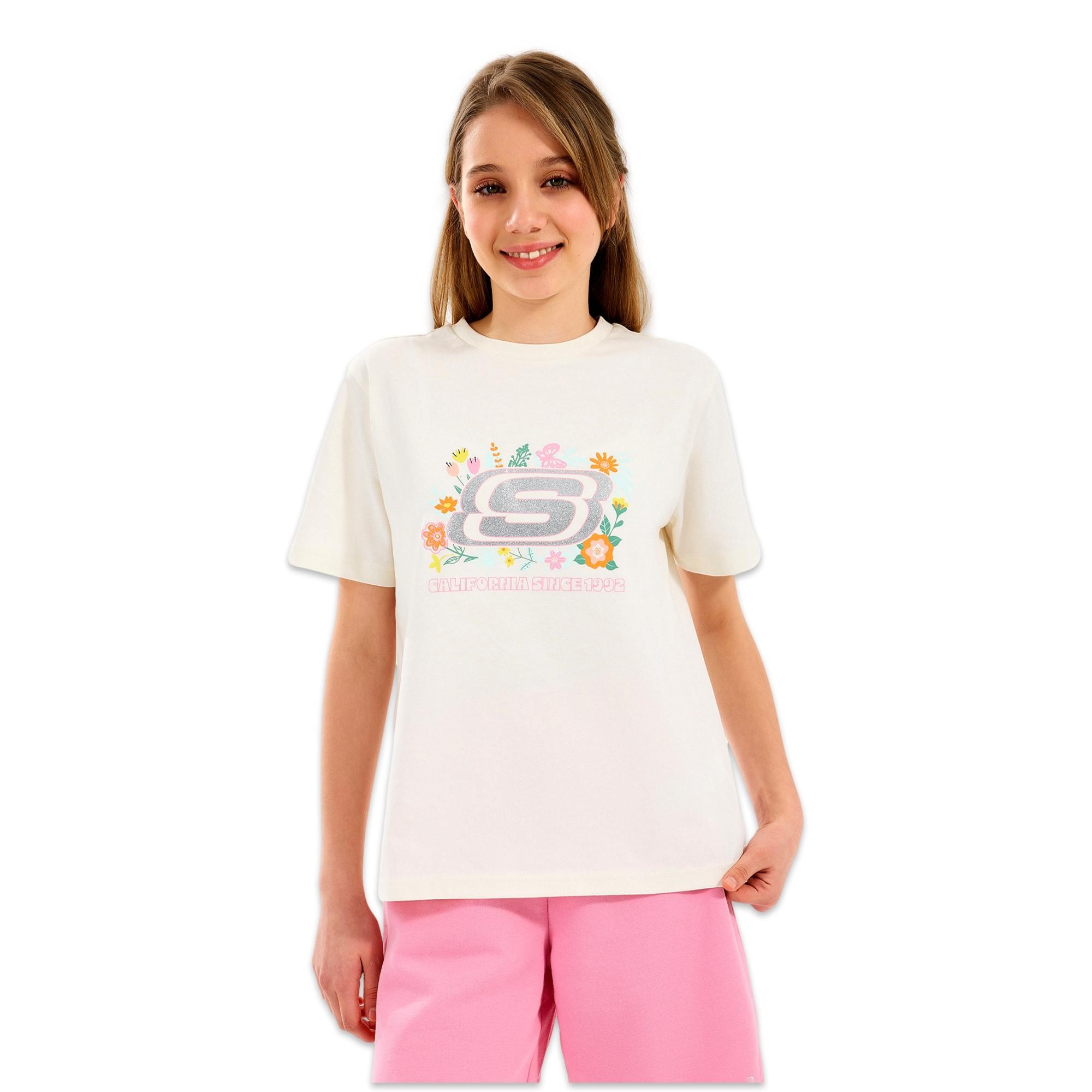 Skechers Sk2510115 G Regular Fit Graphic Tee Çocuk T-Shirt