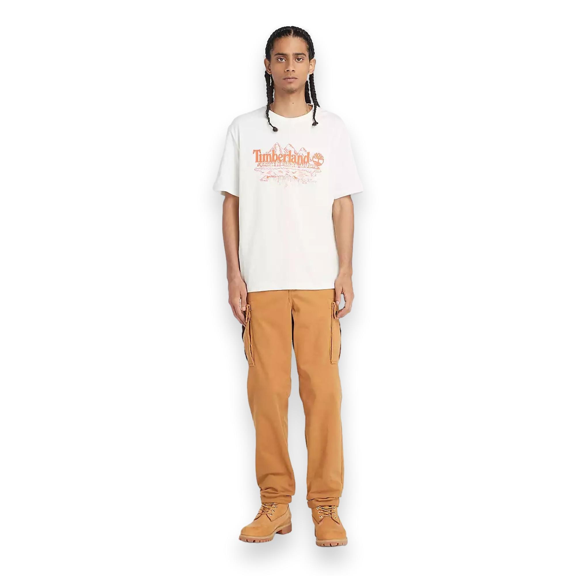 Timberland Tb0A5Ufu Sleeve Graphic Slub Erkek T-Shirt