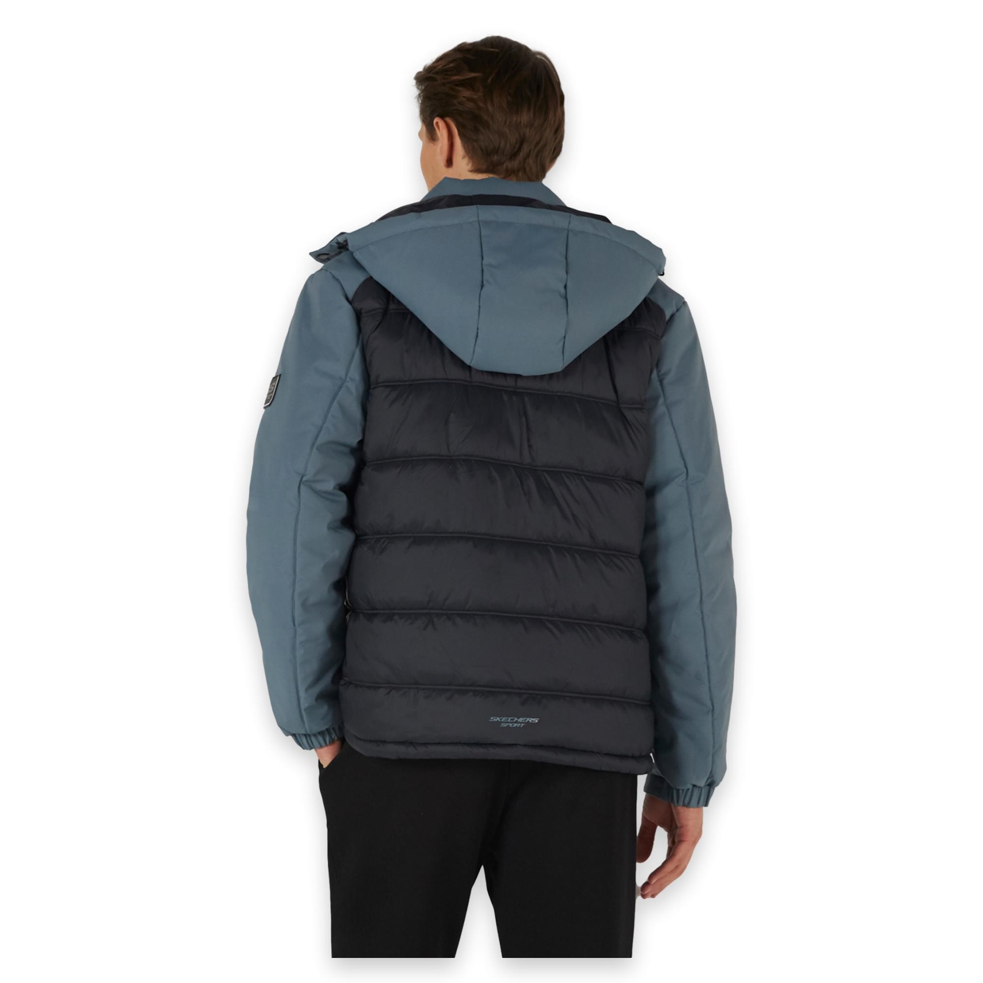 Skechers S242033 M Outerwear Padded Mont Erkek Mont