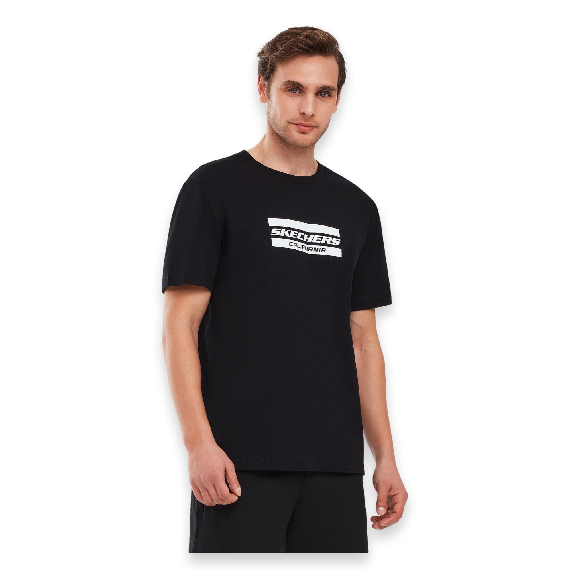 Skechers S241056 Graphic M Sleeve Erkek T-Shirt